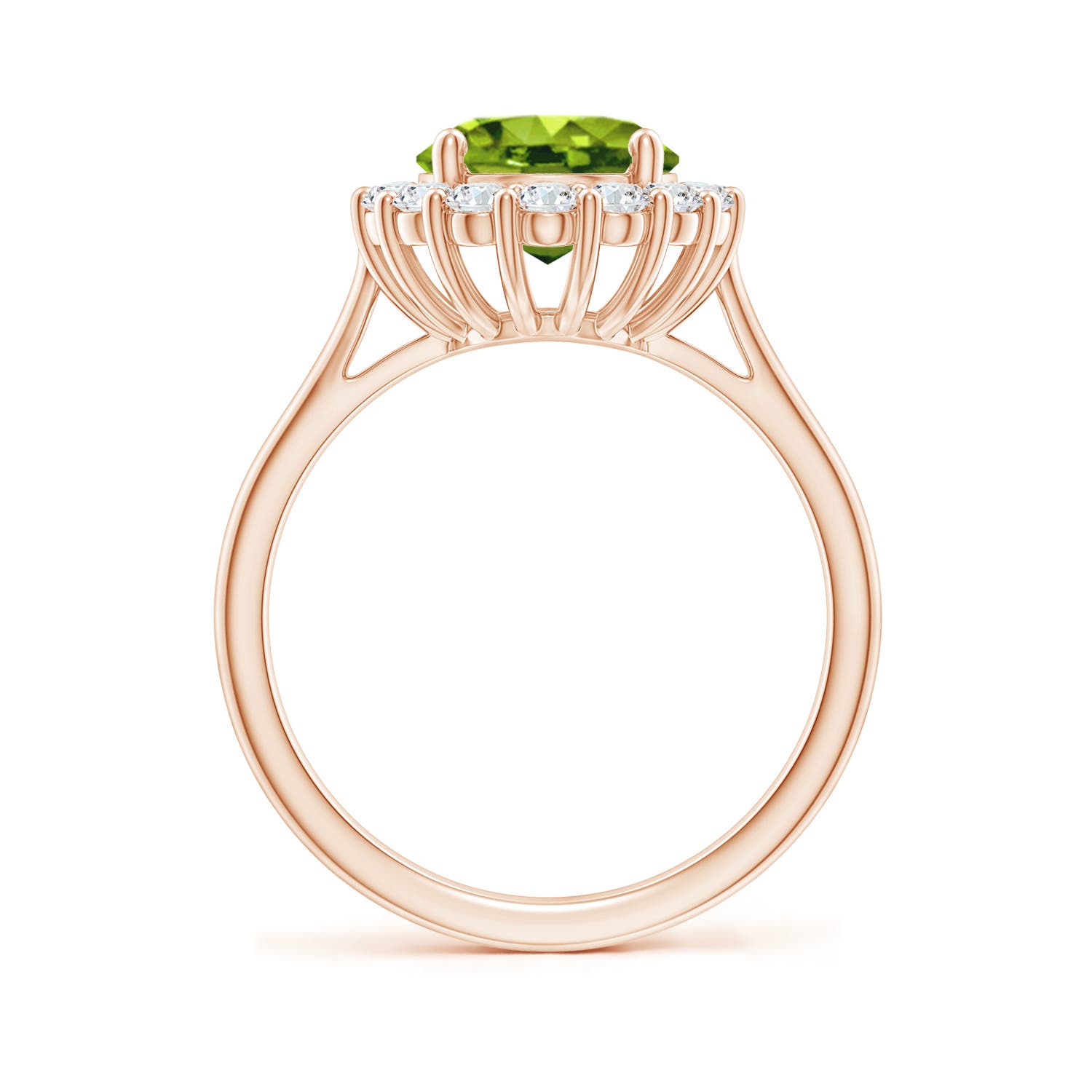 AAAA - Peridot / 3.16 CT / 14 KT Rose Gold