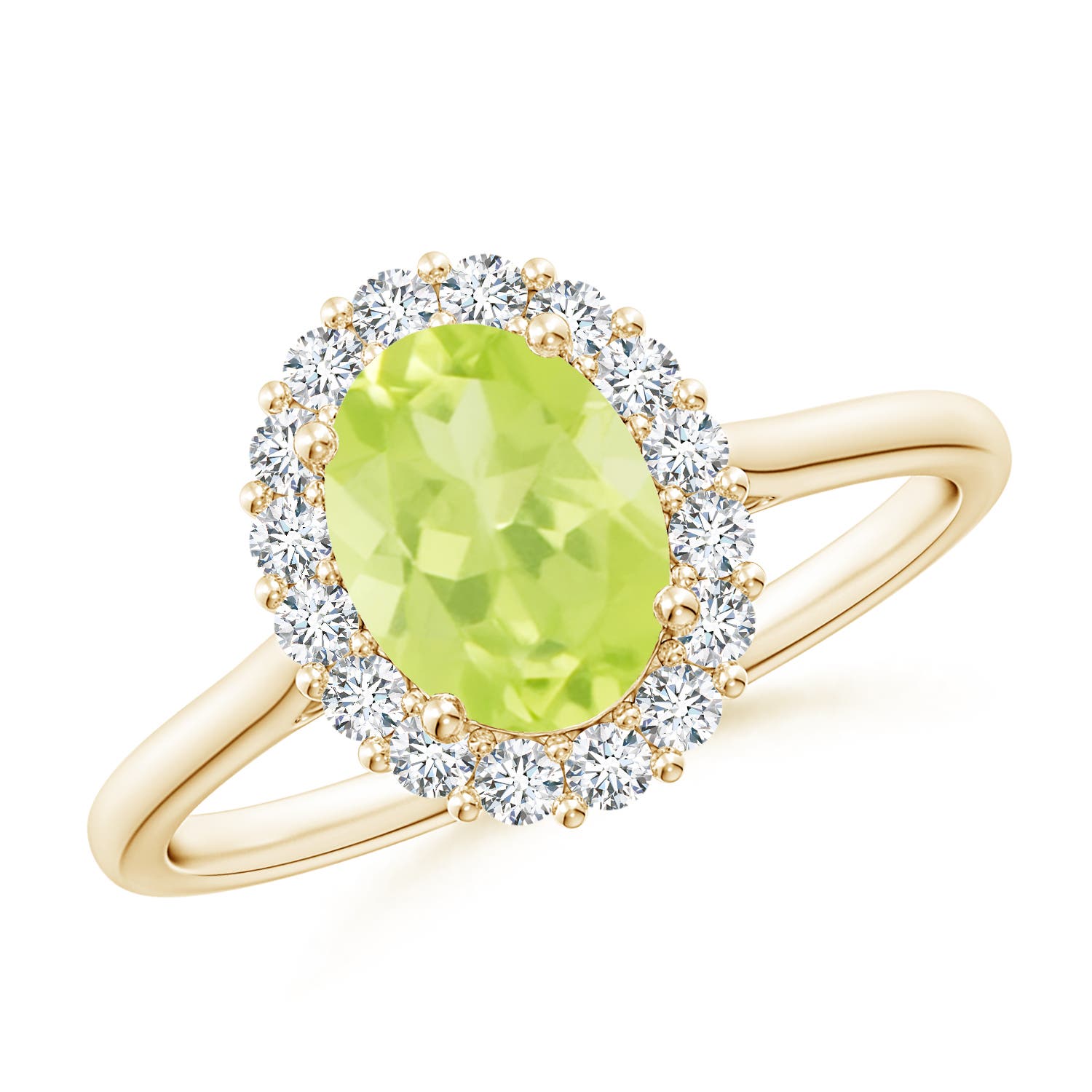 A - Peridot / 1.64 CT / 14 KT Yellow Gold