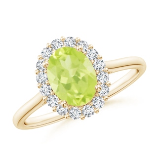 Oval A Peridot