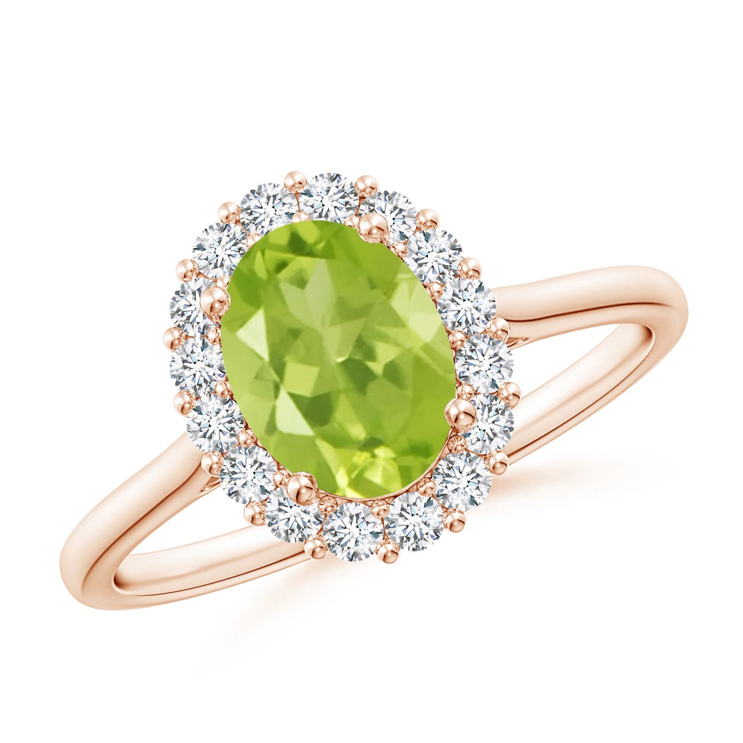 AA - Peridot / 1.64 CT / 14 KT Rose Gold