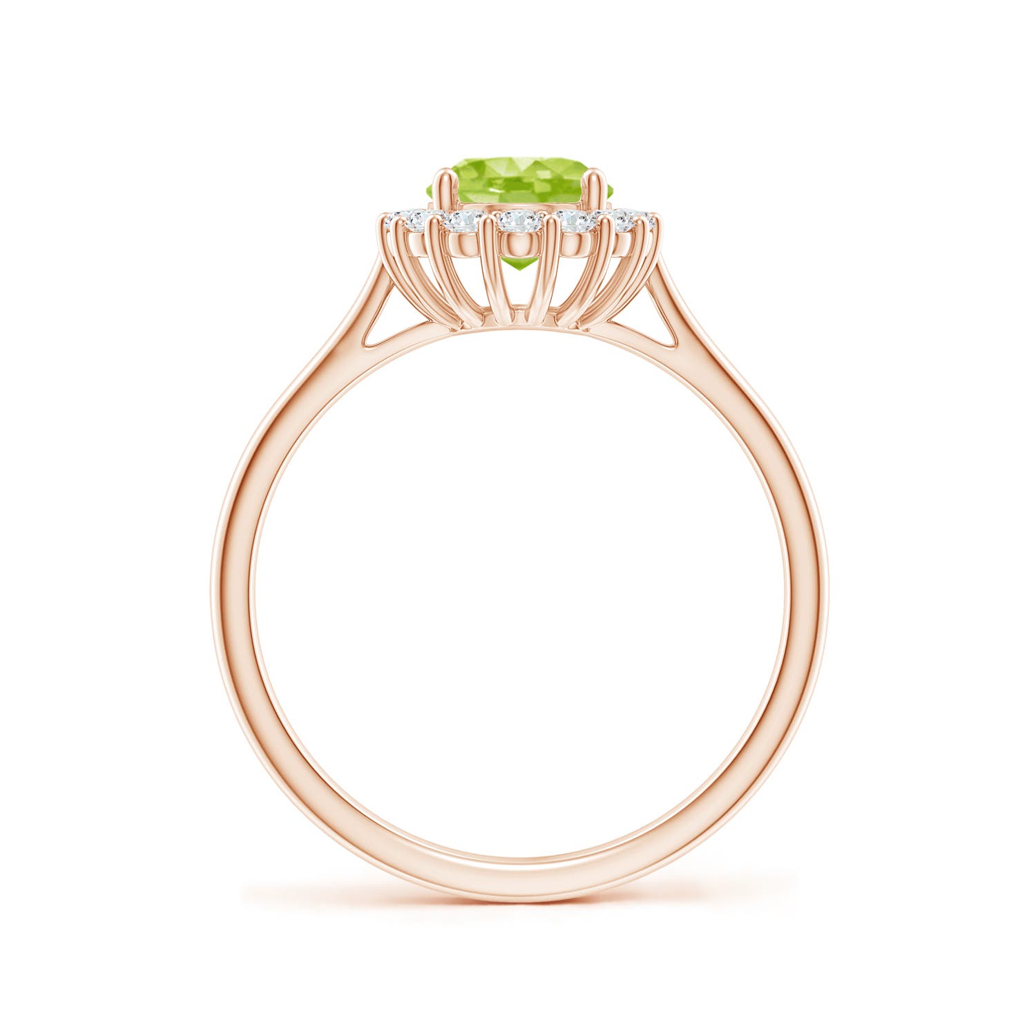 AA - Peridot / 1.64 CT / 14 KT Rose Gold