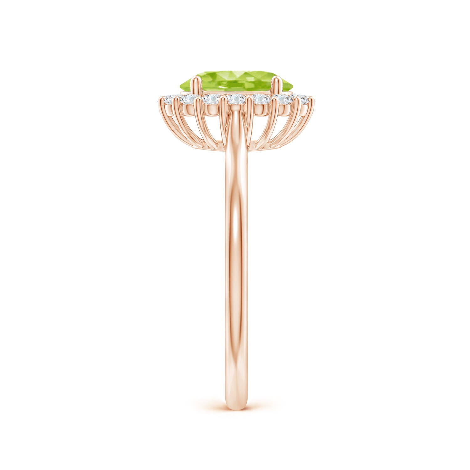 AA - Peridot / 1.64 CT / 14 KT Rose Gold