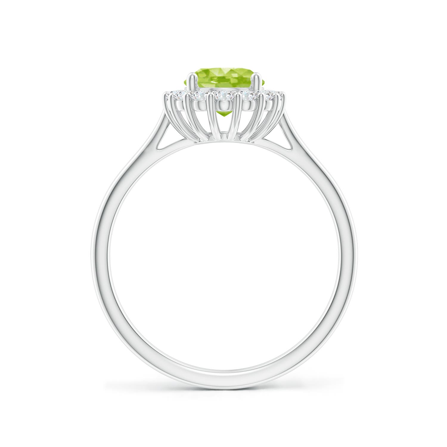 AA - Peridot / 1.64 CT / 14 KT White Gold