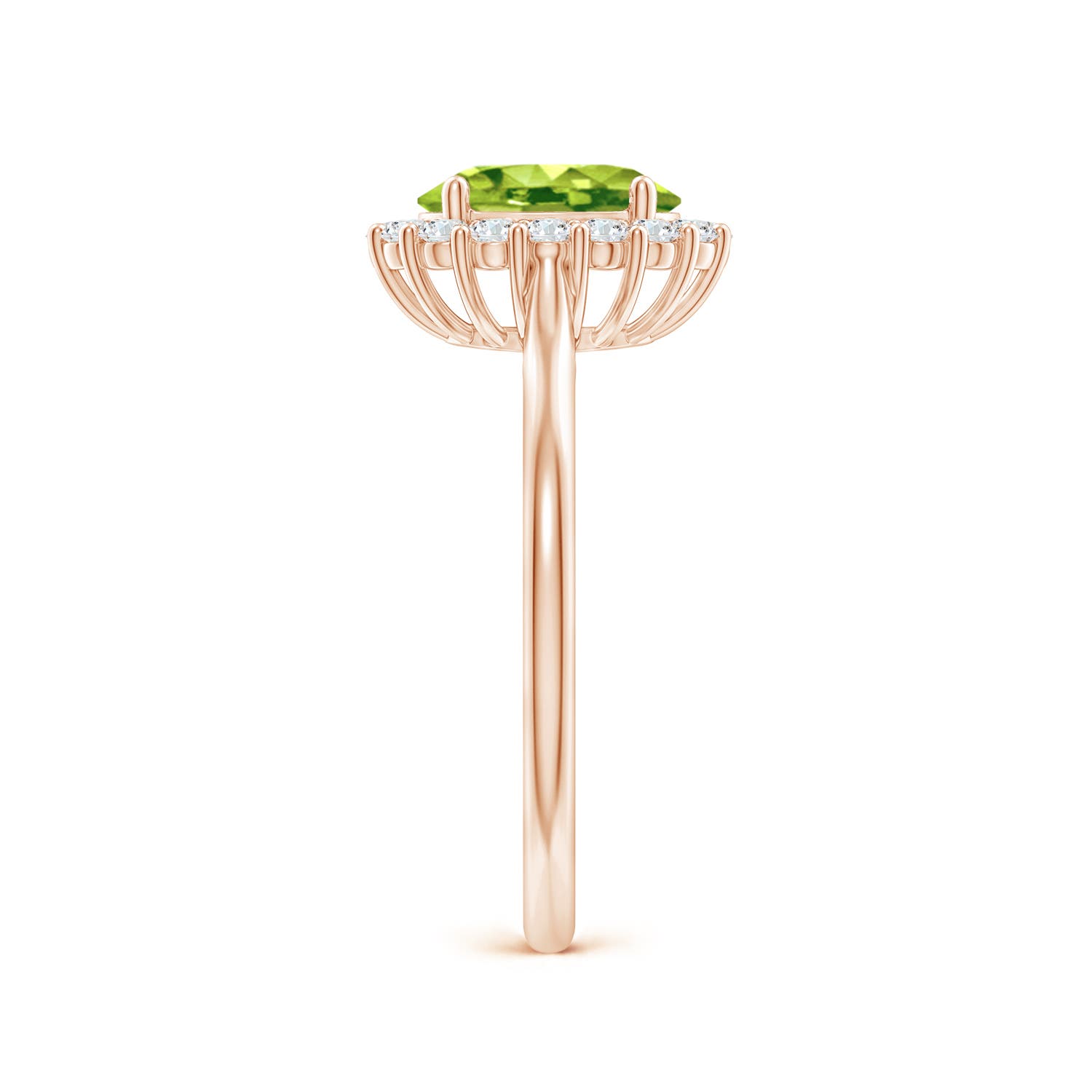 AAA - Peridot / 1.64 CT / 14 KT Rose Gold