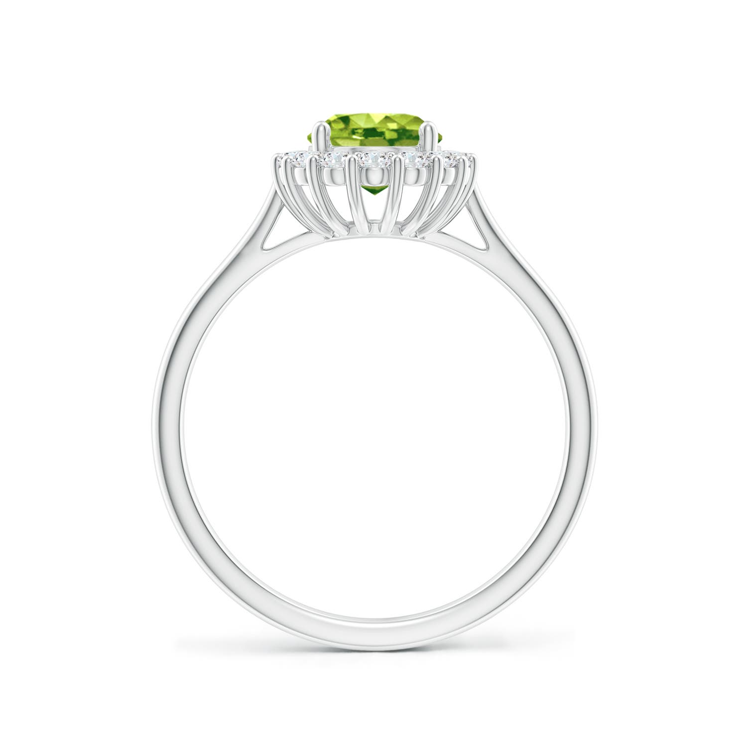 AAA - Peridot / 1.64 CT / 14 KT White Gold