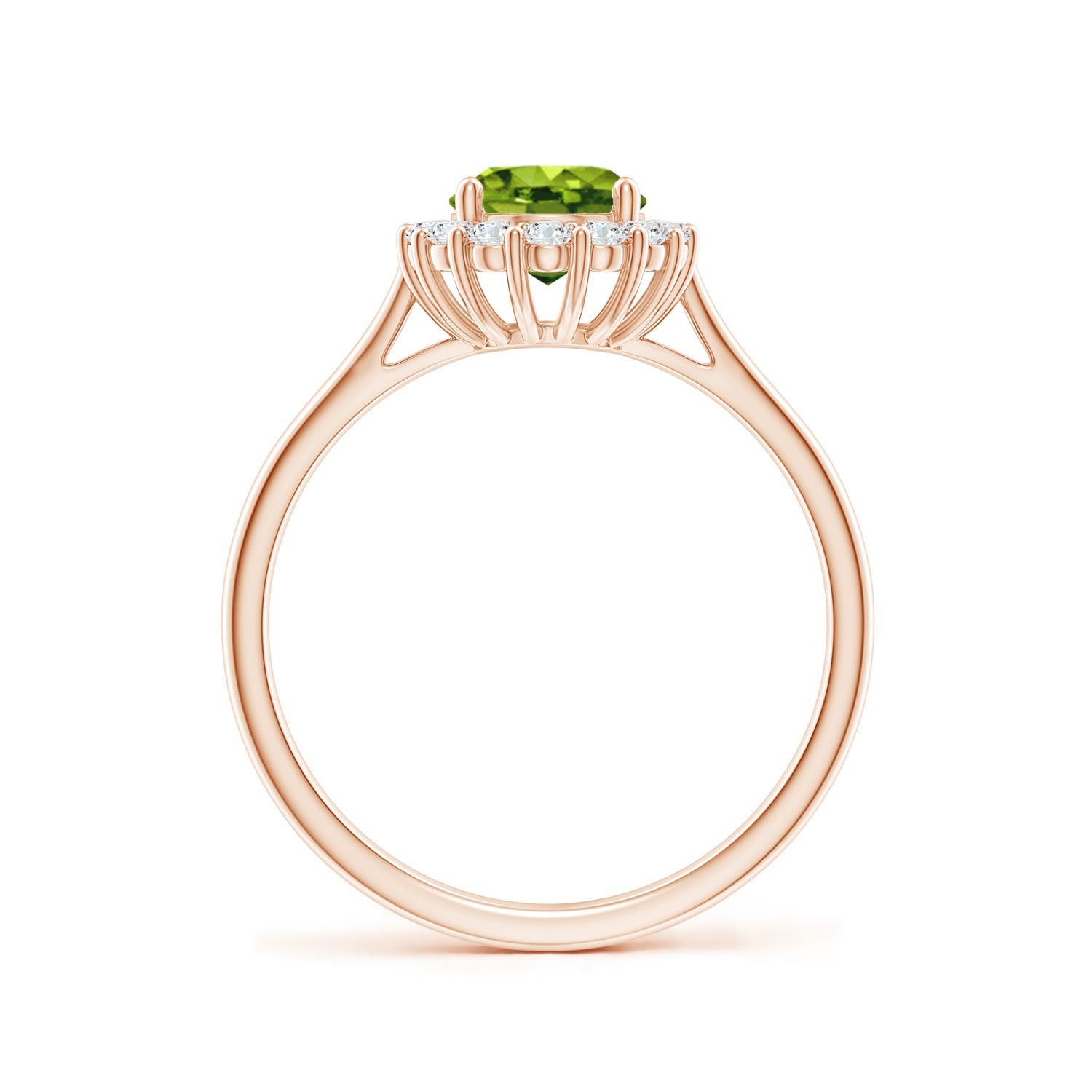 AAAA - Peridot / 1.64 CT / 14 KT Rose Gold