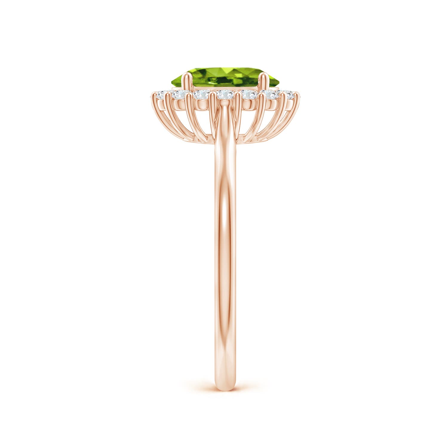 AAAA - Peridot / 1.64 CT / 14 KT Rose Gold