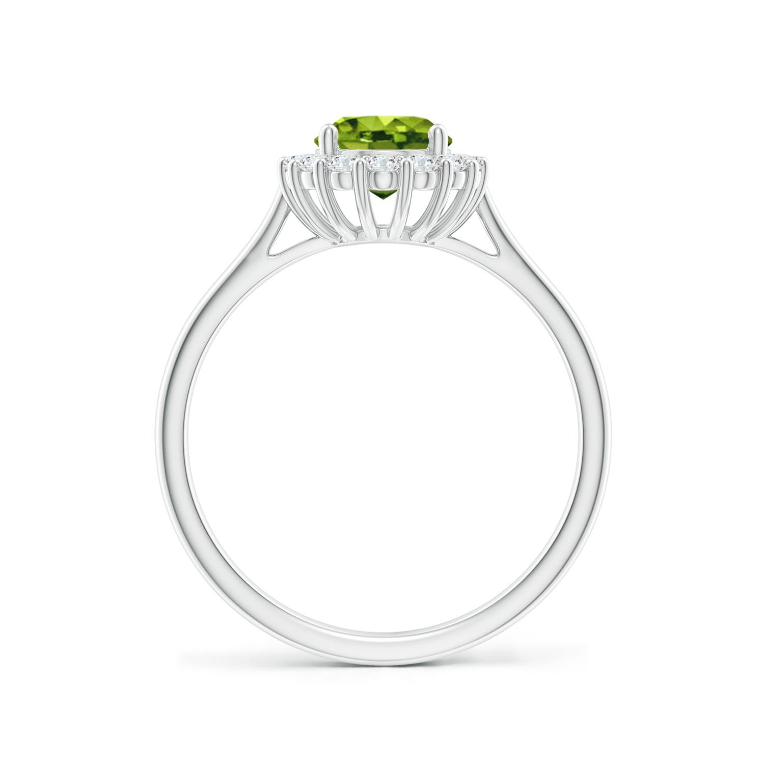 AAAA - Peridot / 1.64 CT / 14 KT White Gold