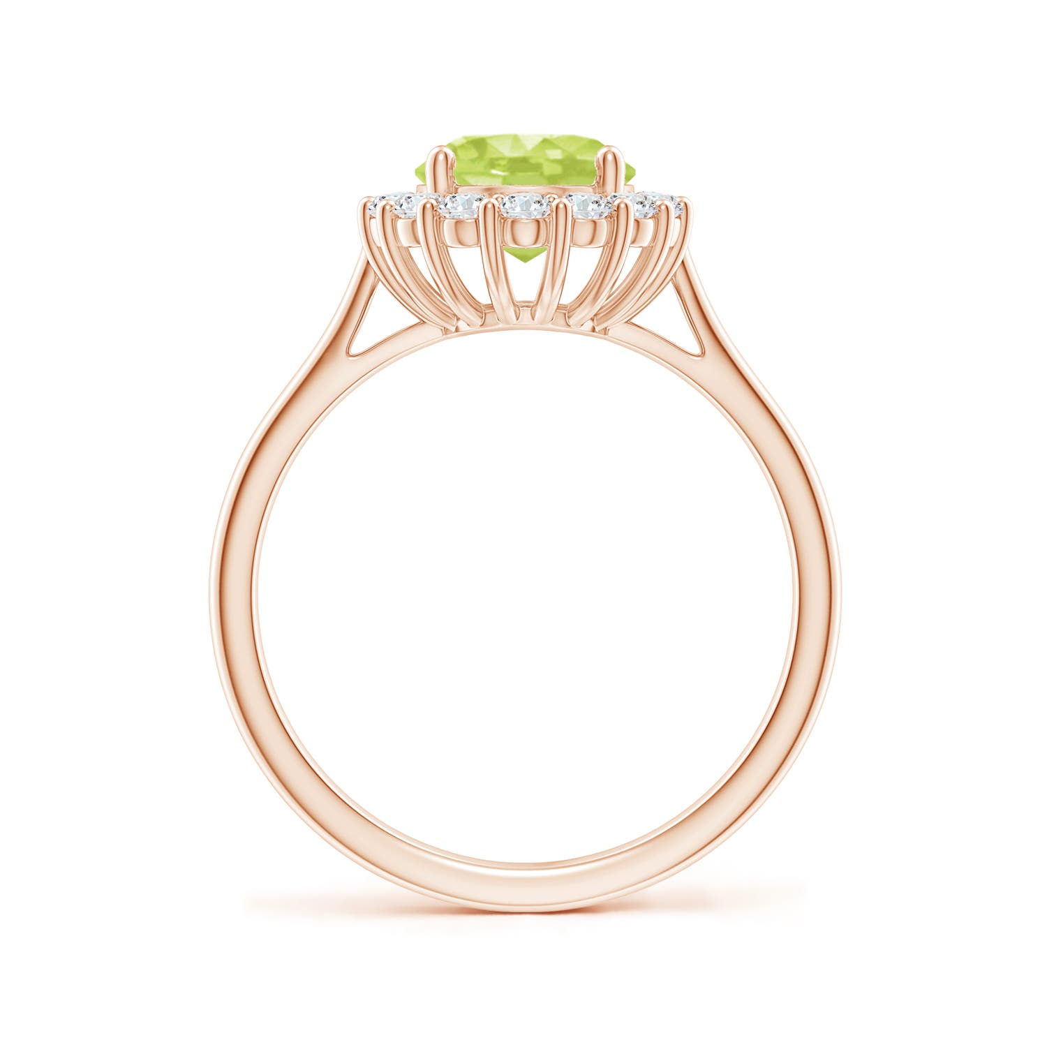 A - Peridot / 2.3 CT / 14 KT Rose Gold