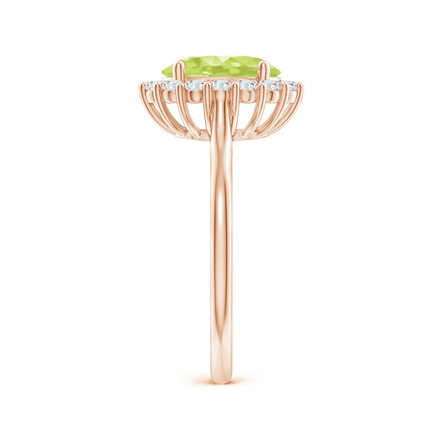 A - Peridot / 2.3 CT / 14 KT Rose Gold