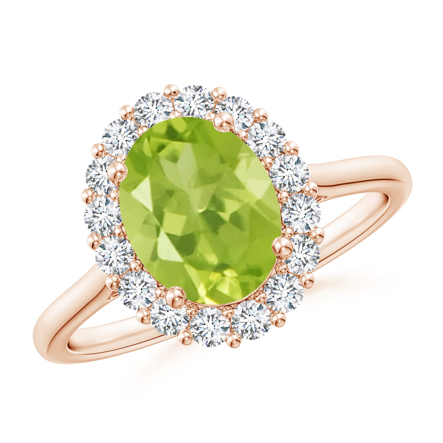 AA - Peridot / 2.3 CT / 14 KT Rose Gold