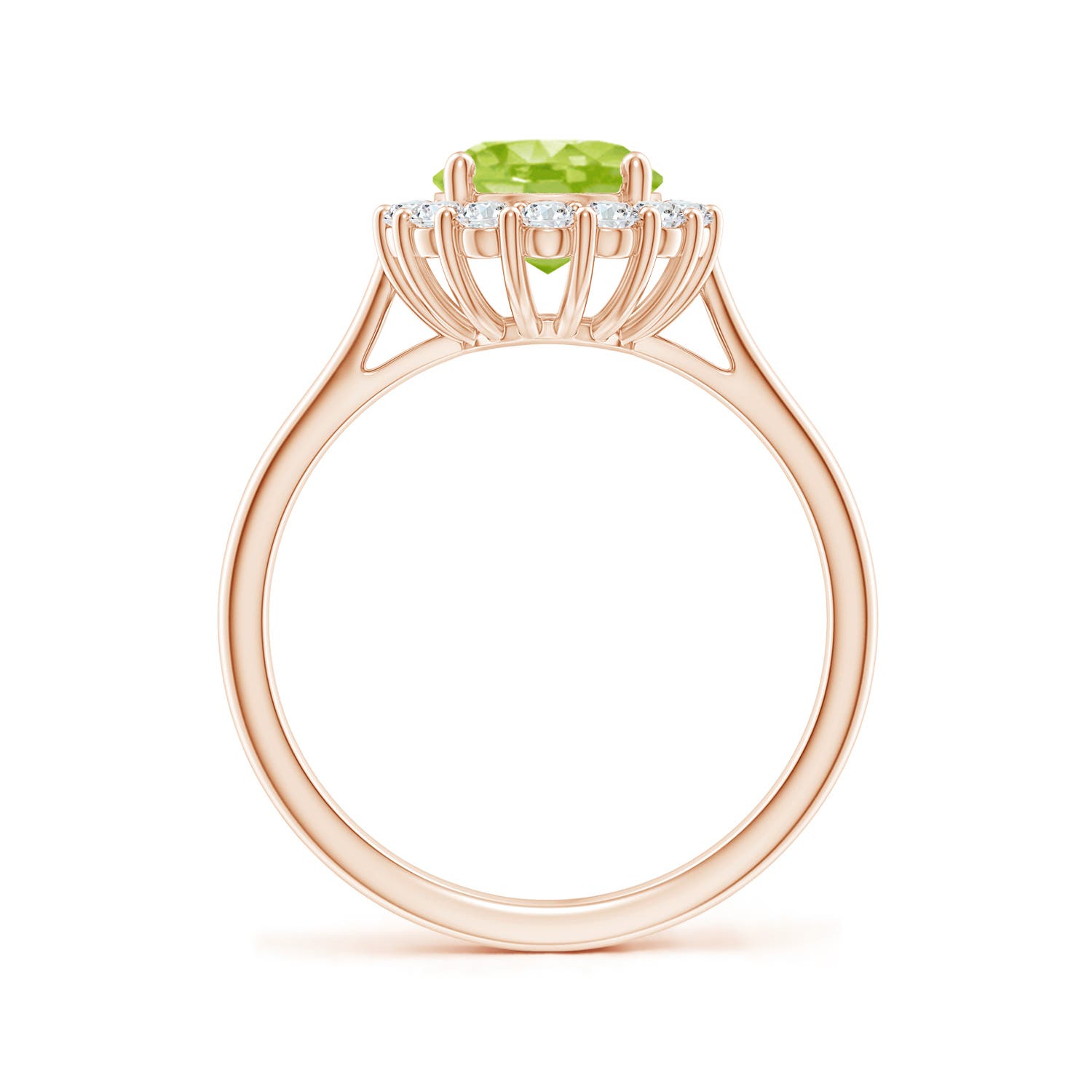 AA - Peridot / 2.3 CT / 14 KT Rose Gold