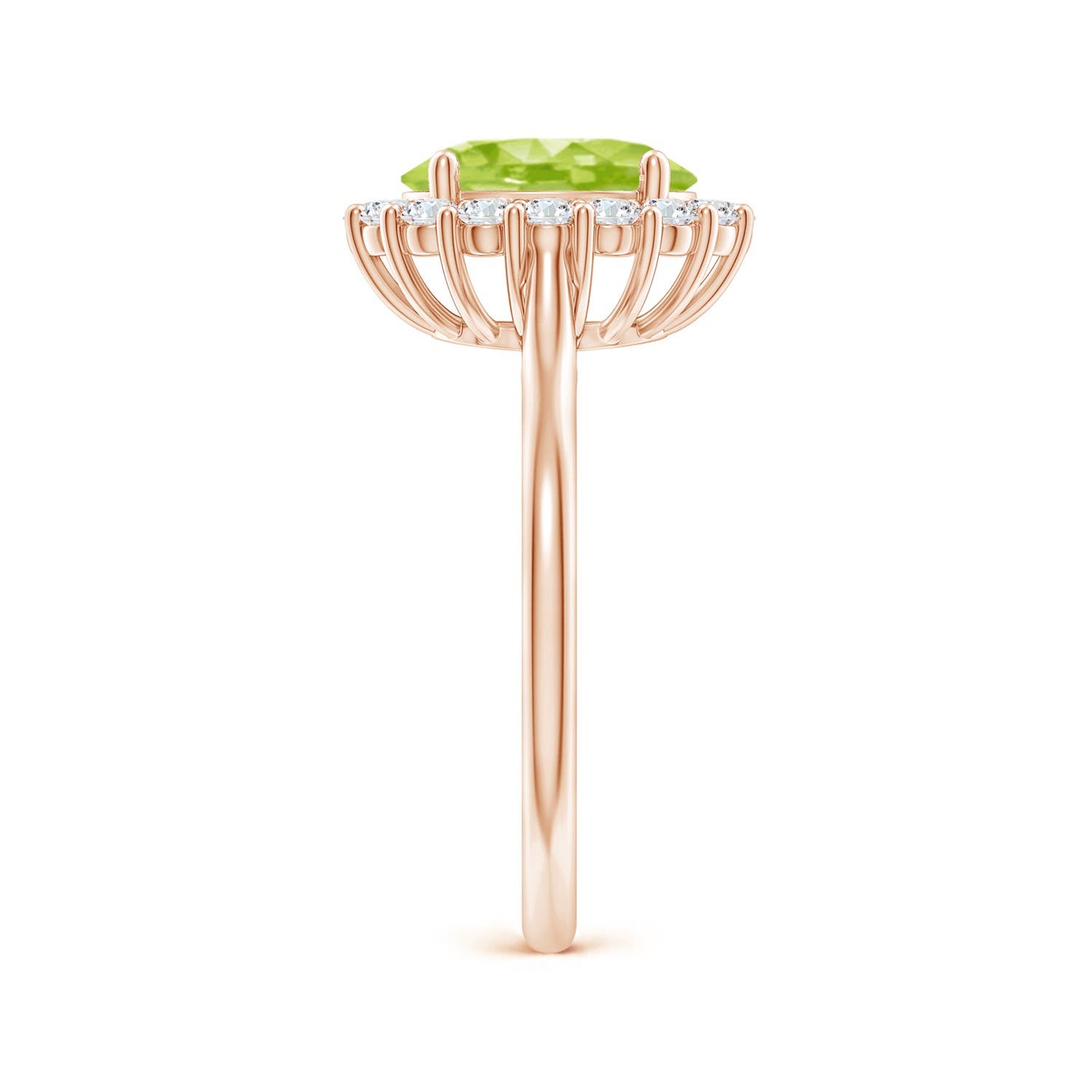 AA - Peridot / 2.3 CT / 14 KT Rose Gold