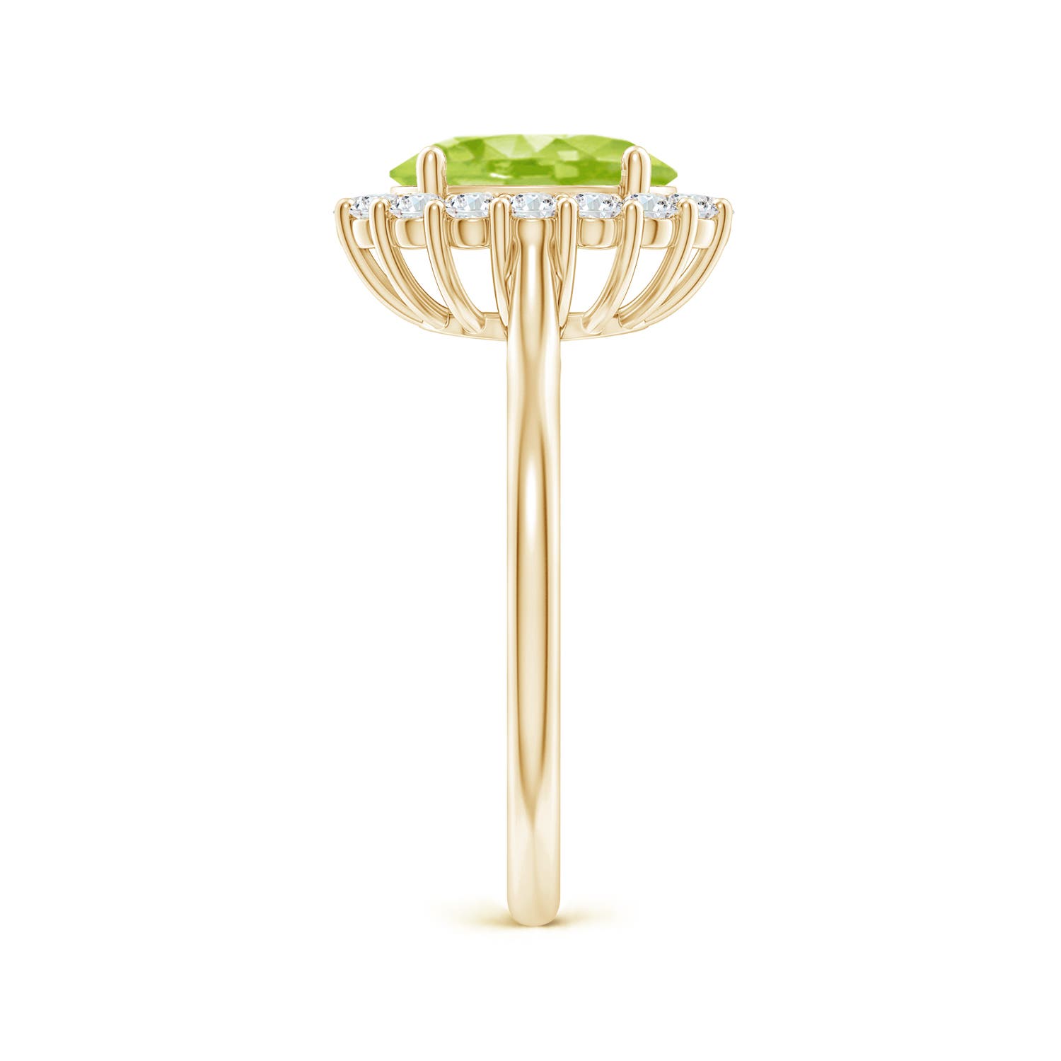 AA - Peridot / 2.3 CT / 14 KT Yellow Gold