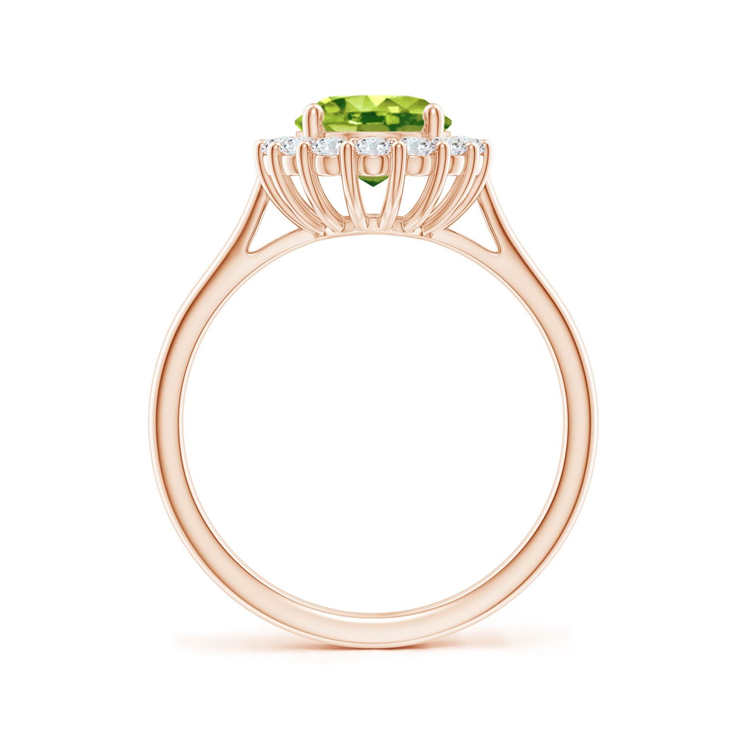 AAA - Peridot / 2.3 CT / 14 KT Rose Gold