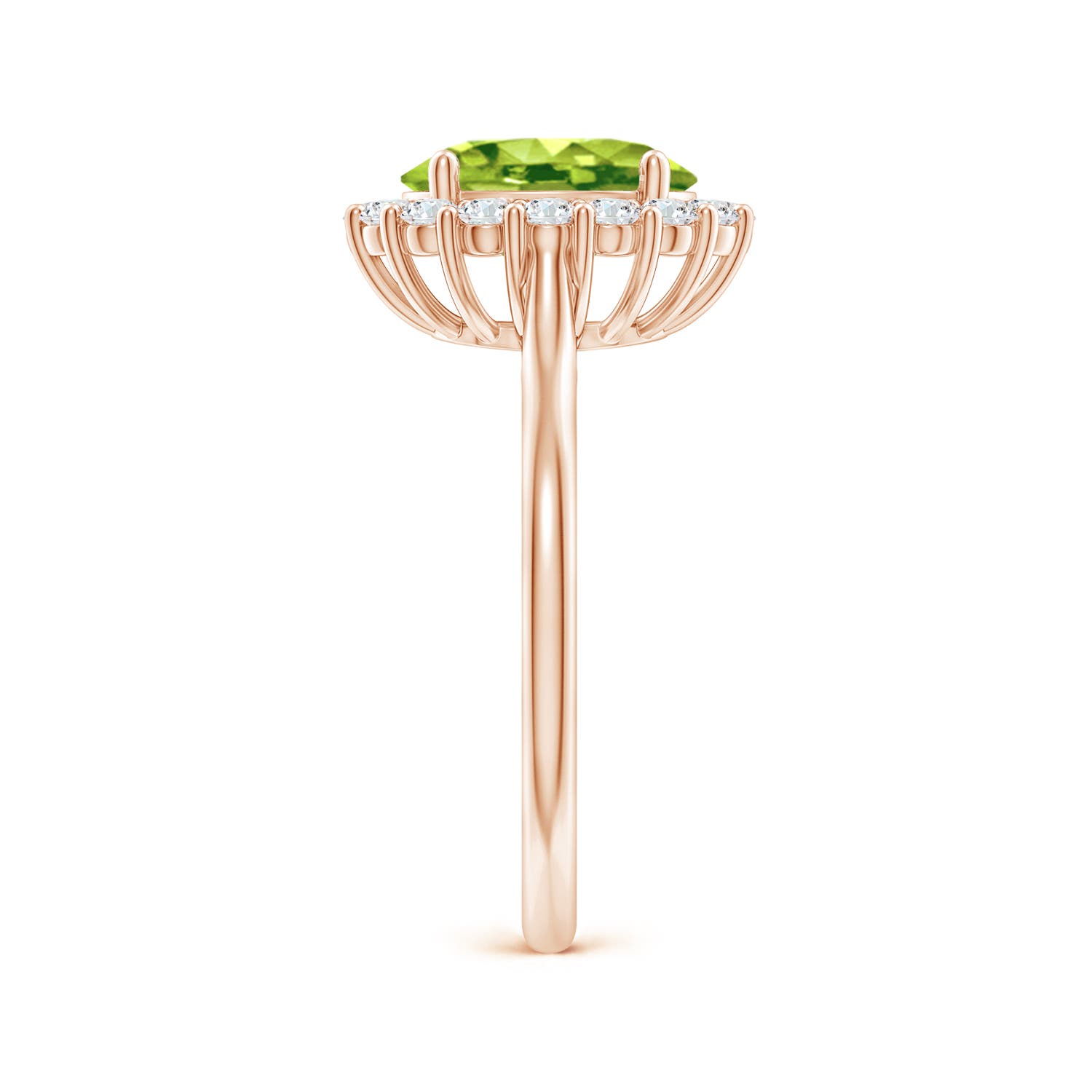 AAA - Peridot / 2.3 CT / 14 KT Rose Gold