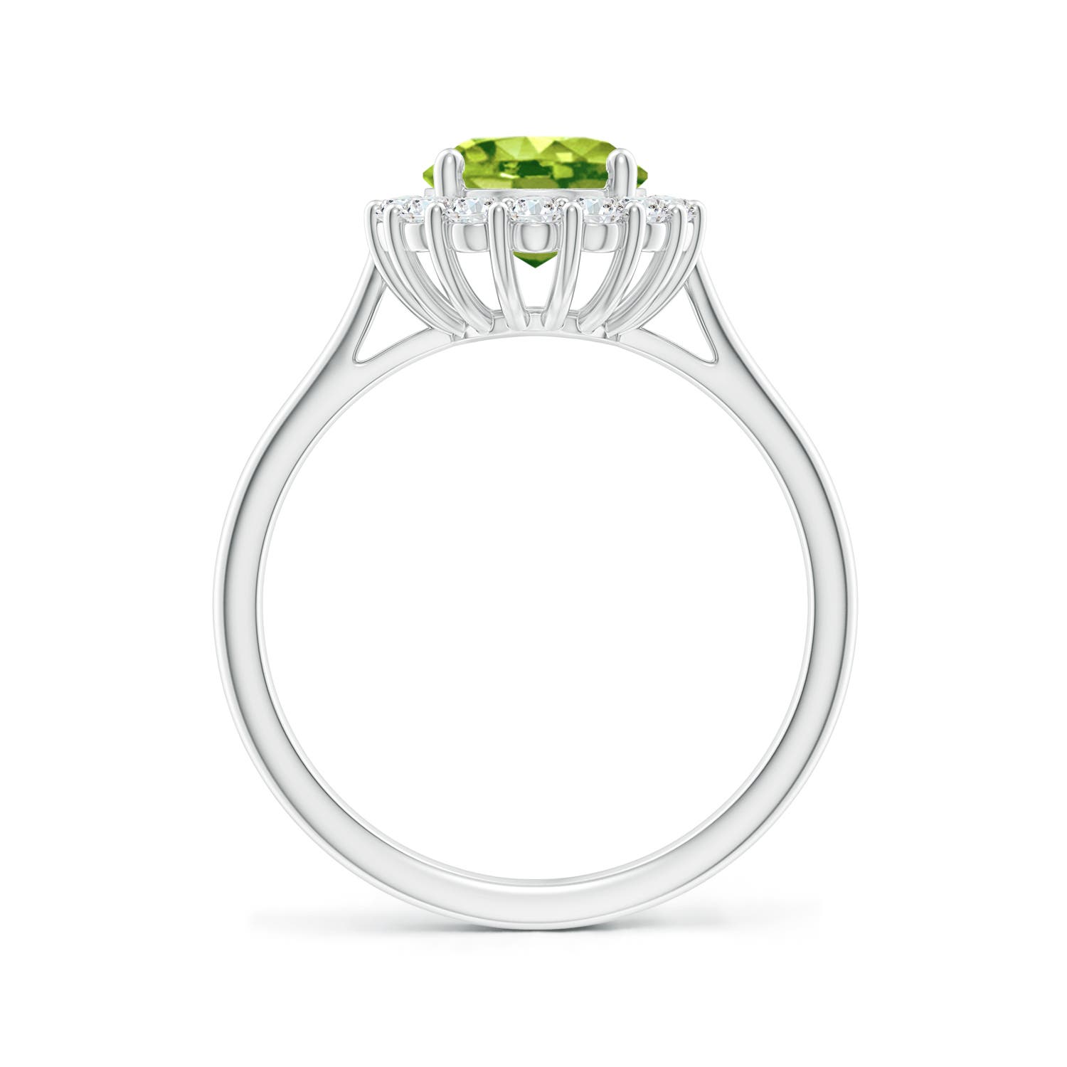 AAA - Peridot / 2.3 CT / 14 KT White Gold