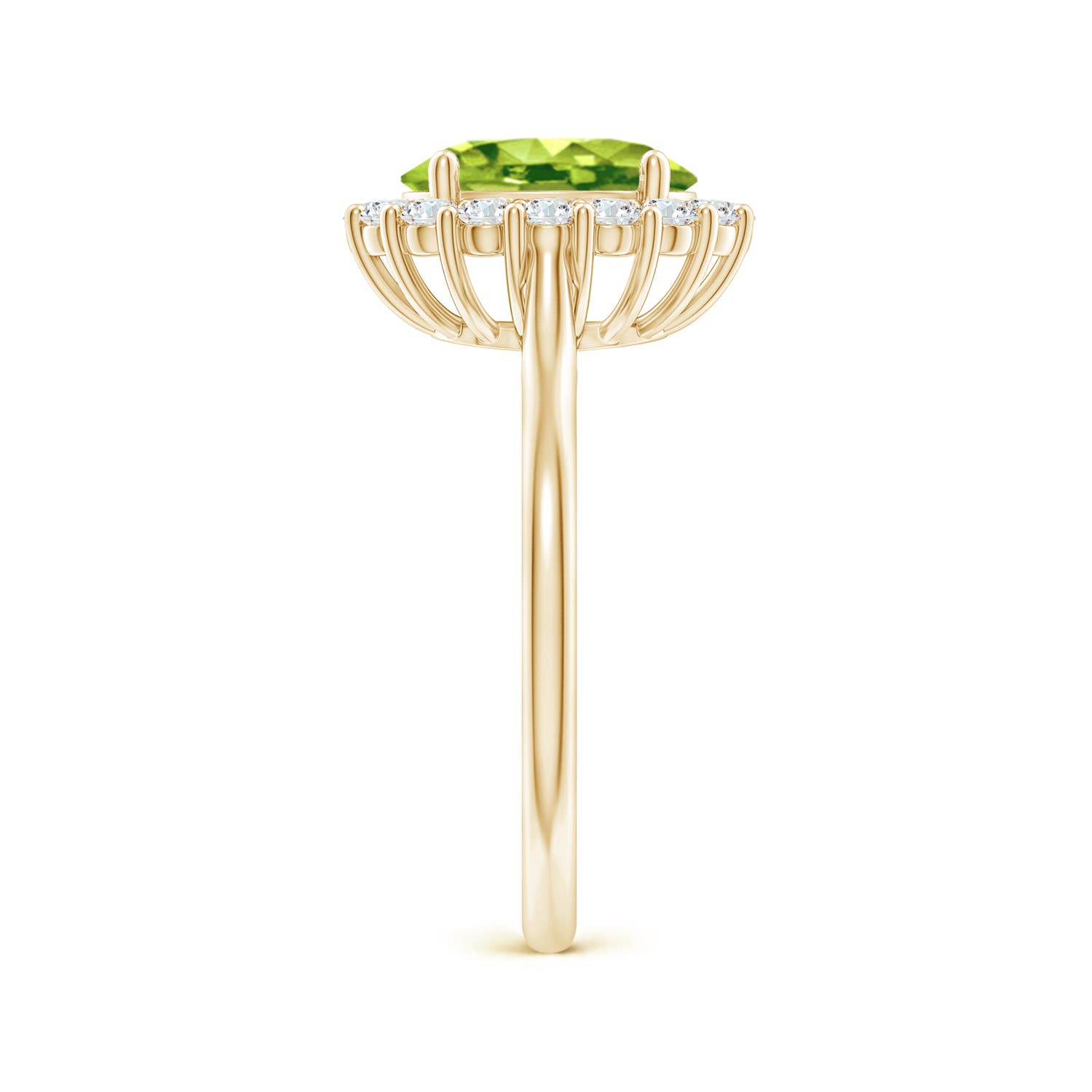 AAA - Peridot / 2.3 CT / 14 KT Yellow Gold