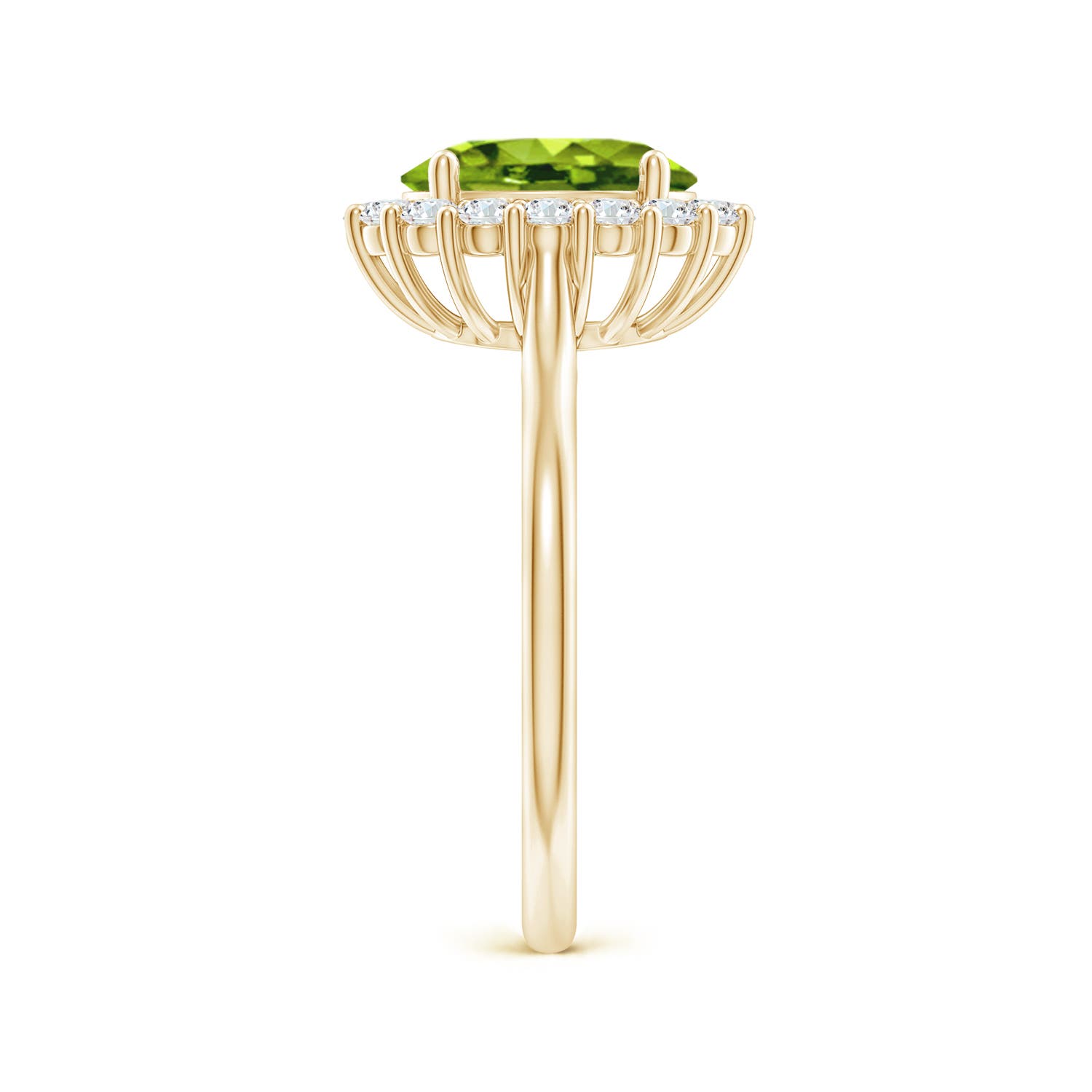 AAAA - Peridot / 2.3 CT / 14 KT Yellow Gold