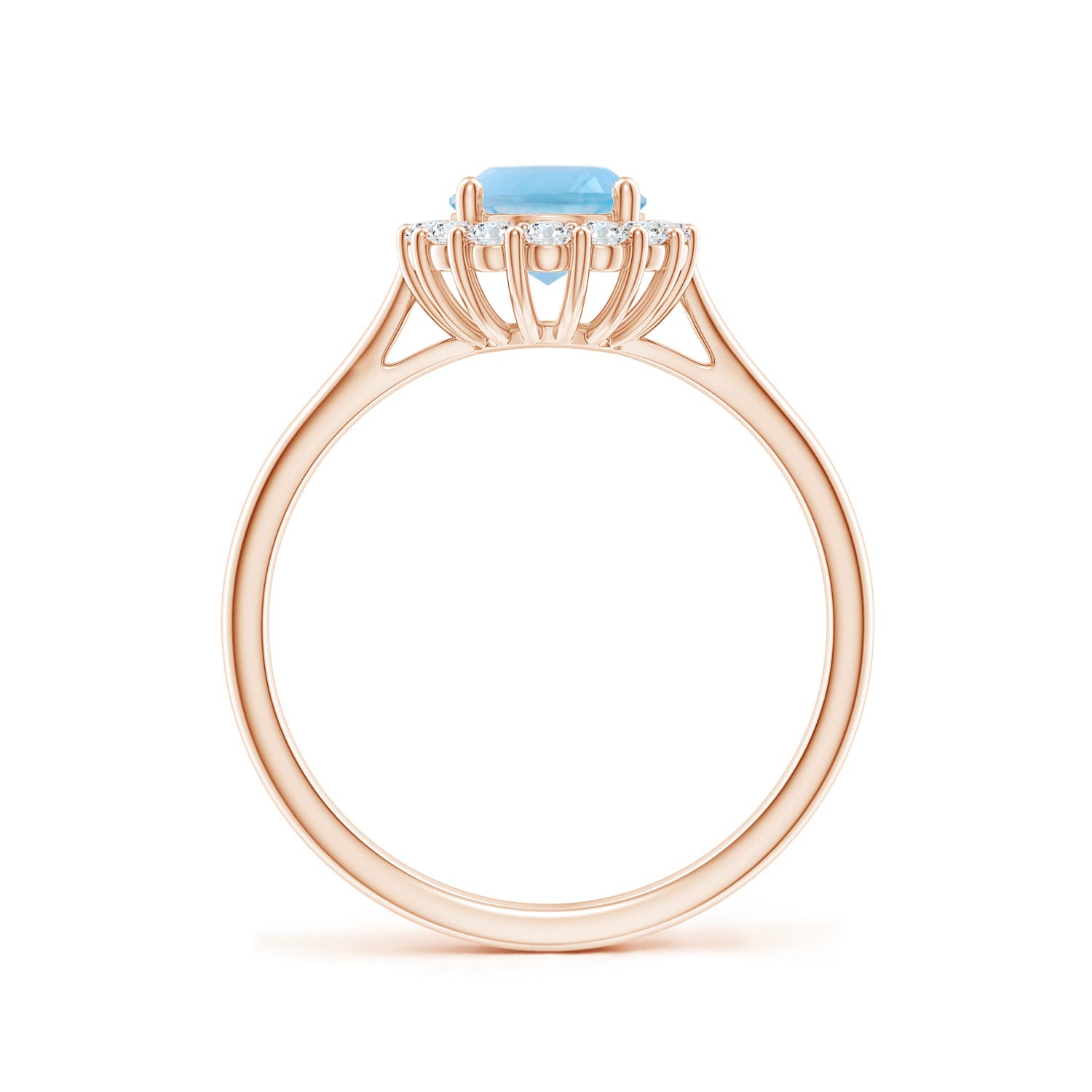 A - Swiss Blue Topaz / 1.79 CT / 14 KT Rose Gold