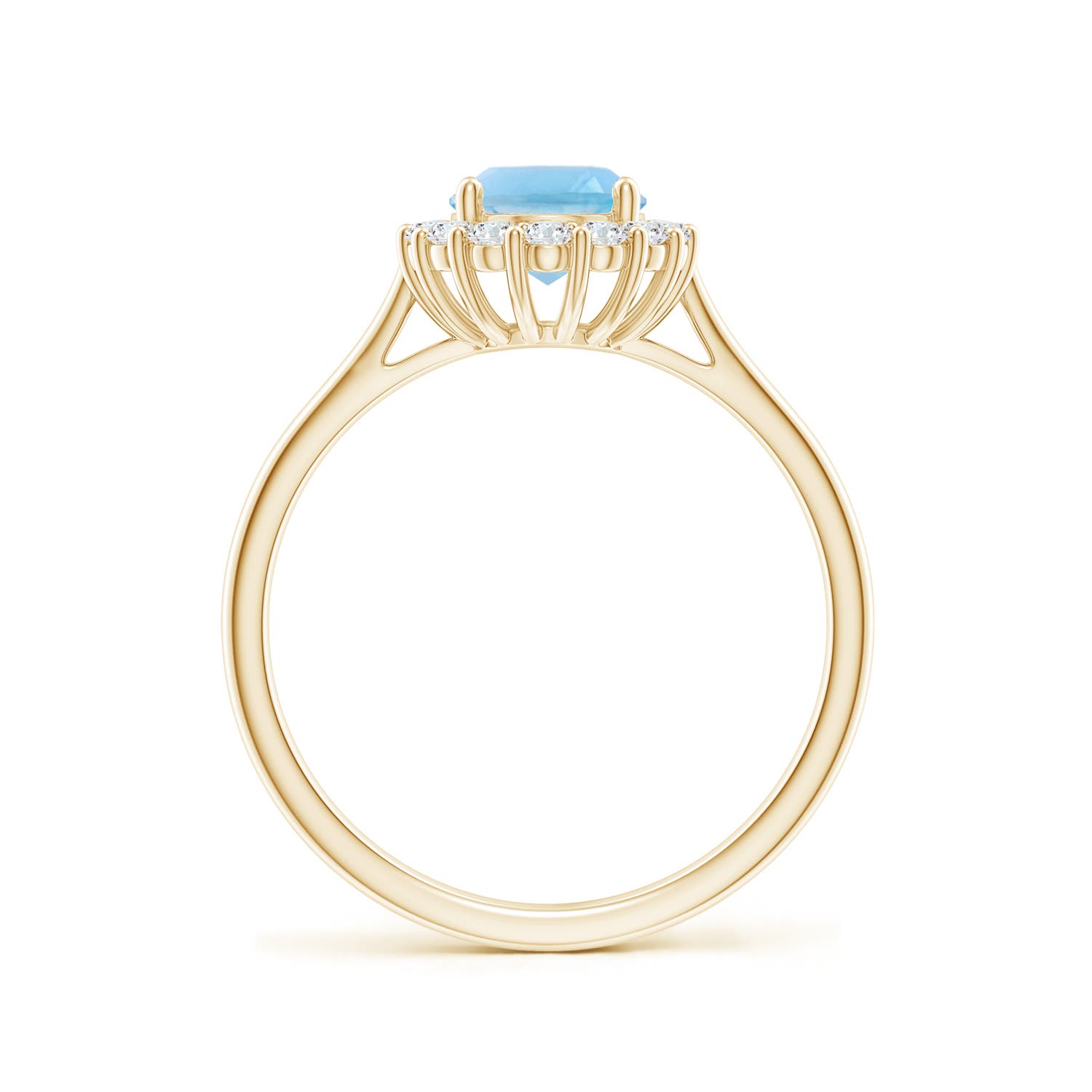 A - Swiss Blue Topaz / 1.79 CT / 14 KT Yellow Gold