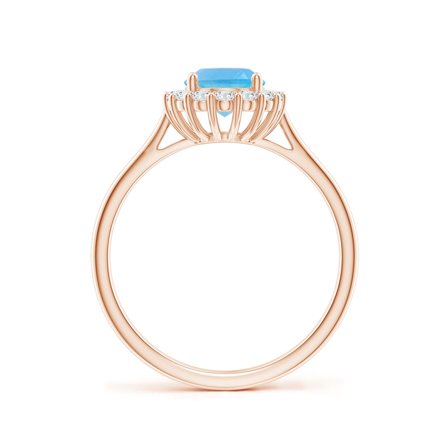 AA - Swiss Blue Topaz / 1.79 CT / 14 KT Rose Gold