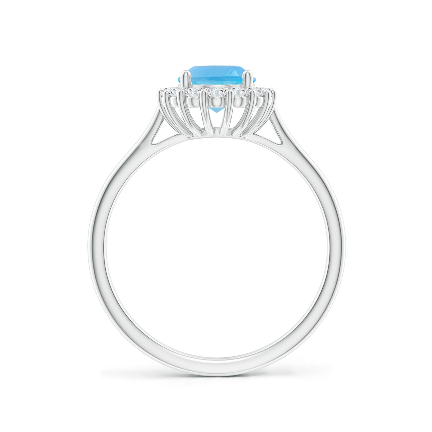 AA - Swiss Blue Topaz / 1.79 CT / 14 KT White Gold