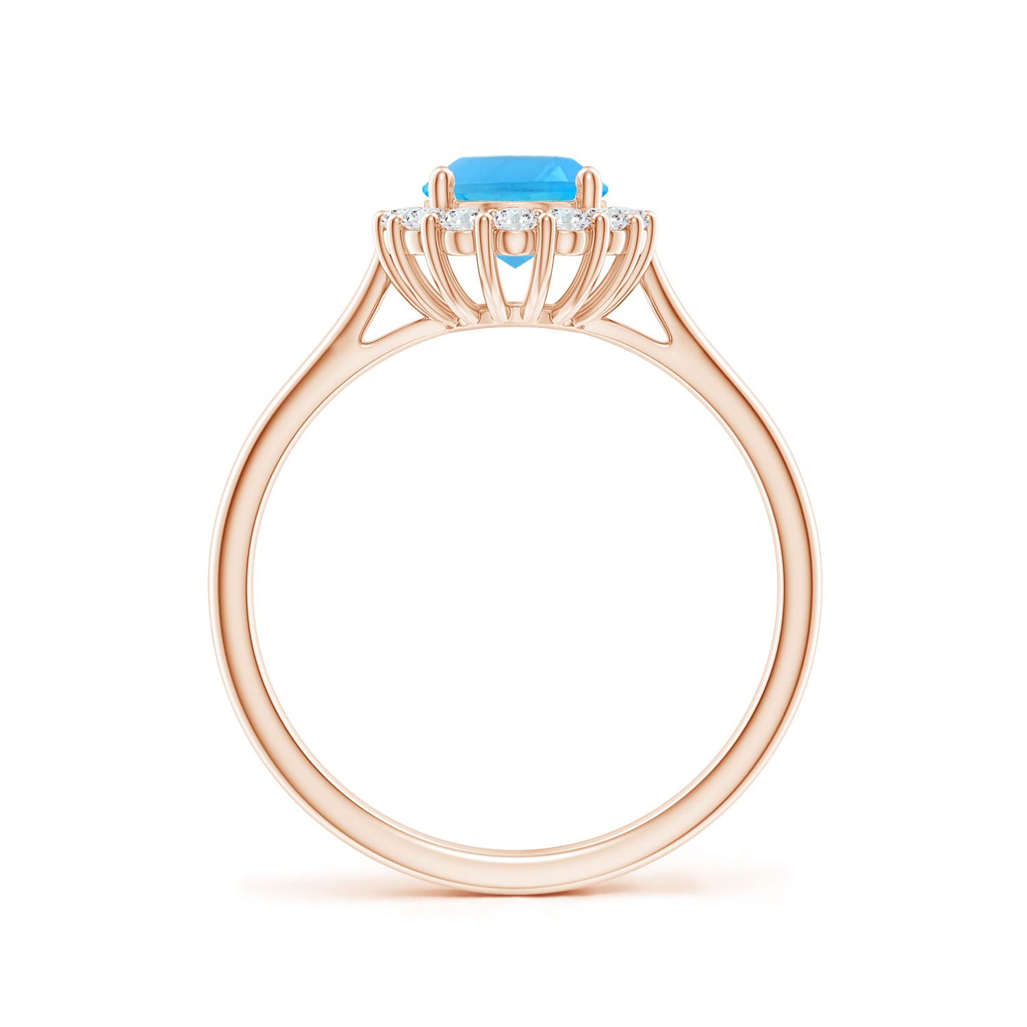 AAA - Swiss Blue Topaz / 1.79 CT / 14 KT Rose Gold