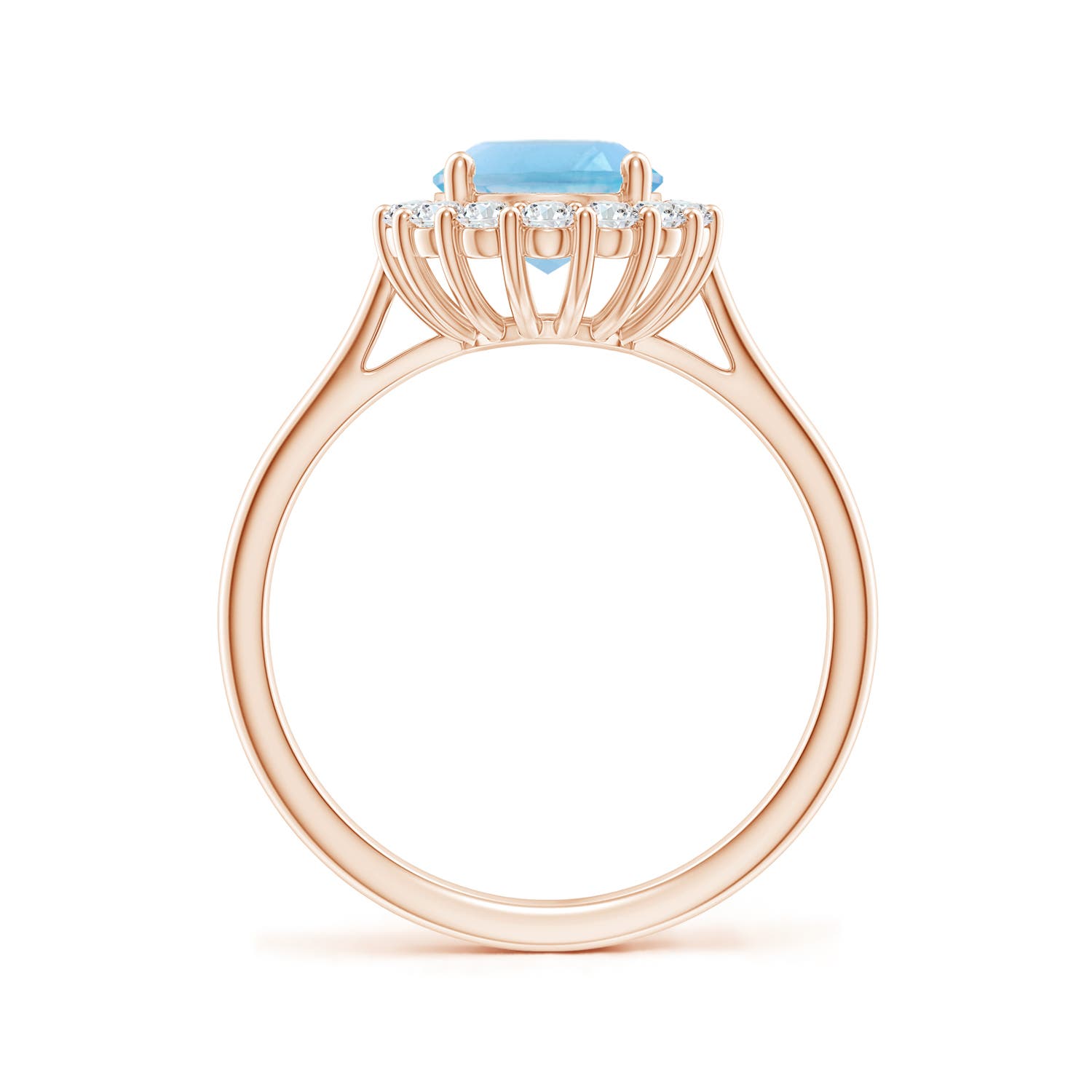 A - Swiss Blue Topaz / 2.65 CT / 14 KT Rose Gold