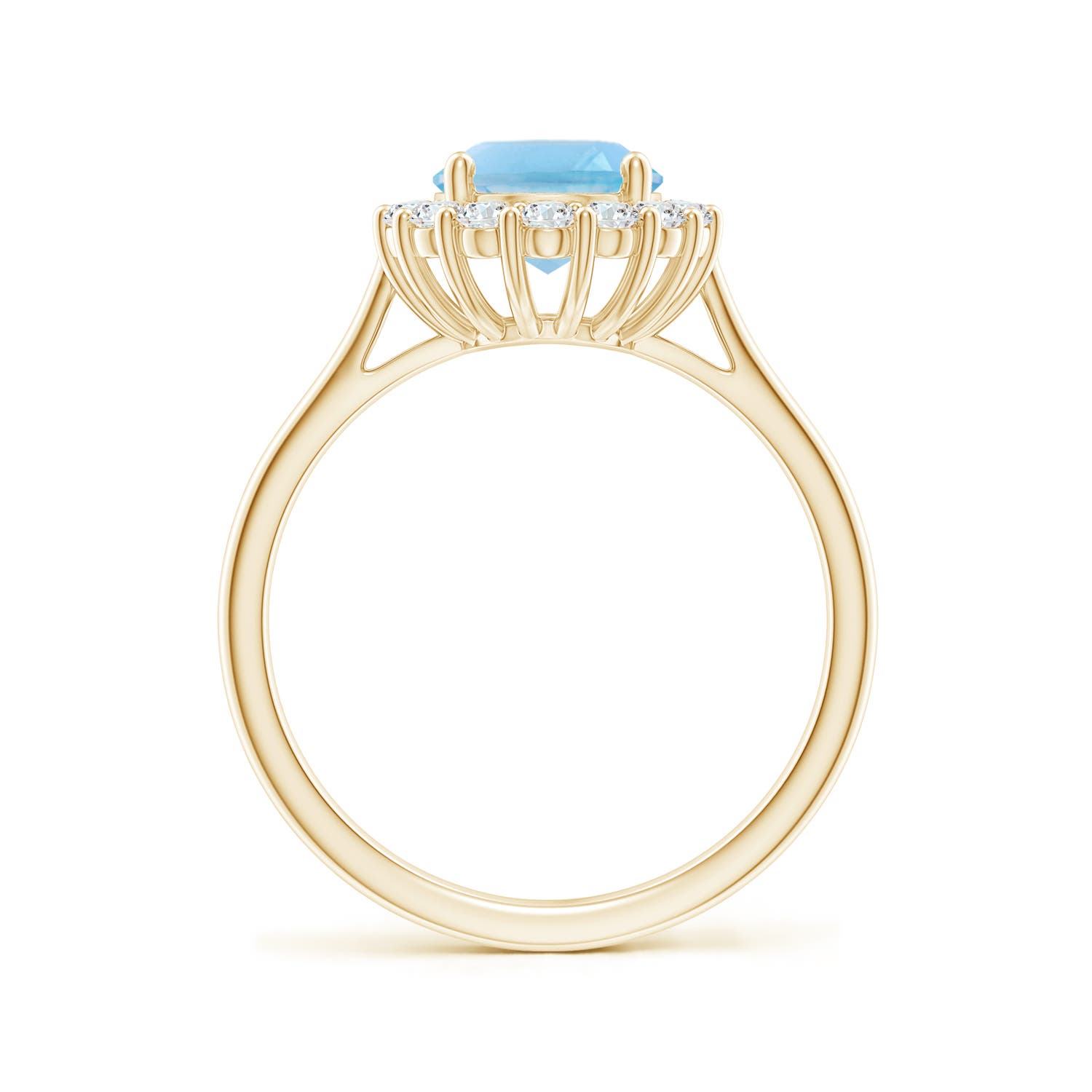 A - Swiss Blue Topaz / 2.65 CT / 14 KT Yellow Gold