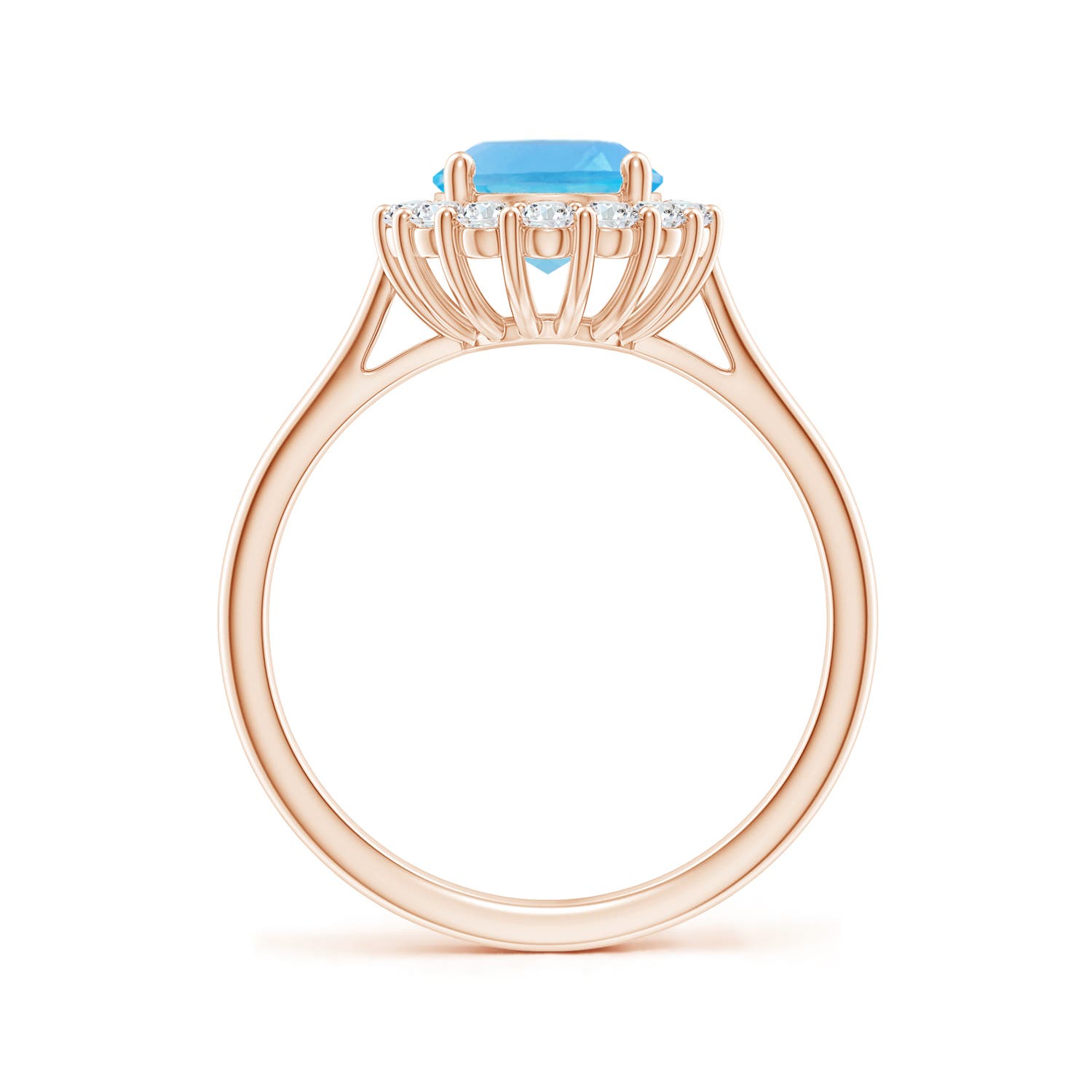 AA - Swiss Blue Topaz / 2.65 CT / 14 KT Rose Gold