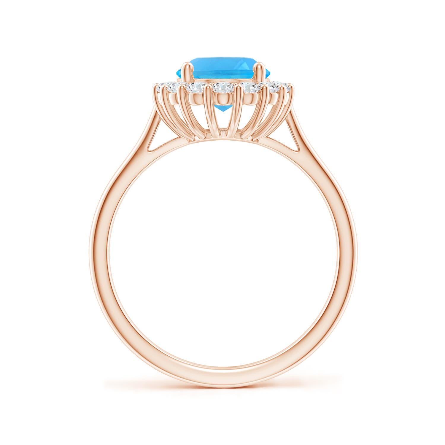 AAA - Swiss Blue Topaz / 2.65 CT / 14 KT Rose Gold