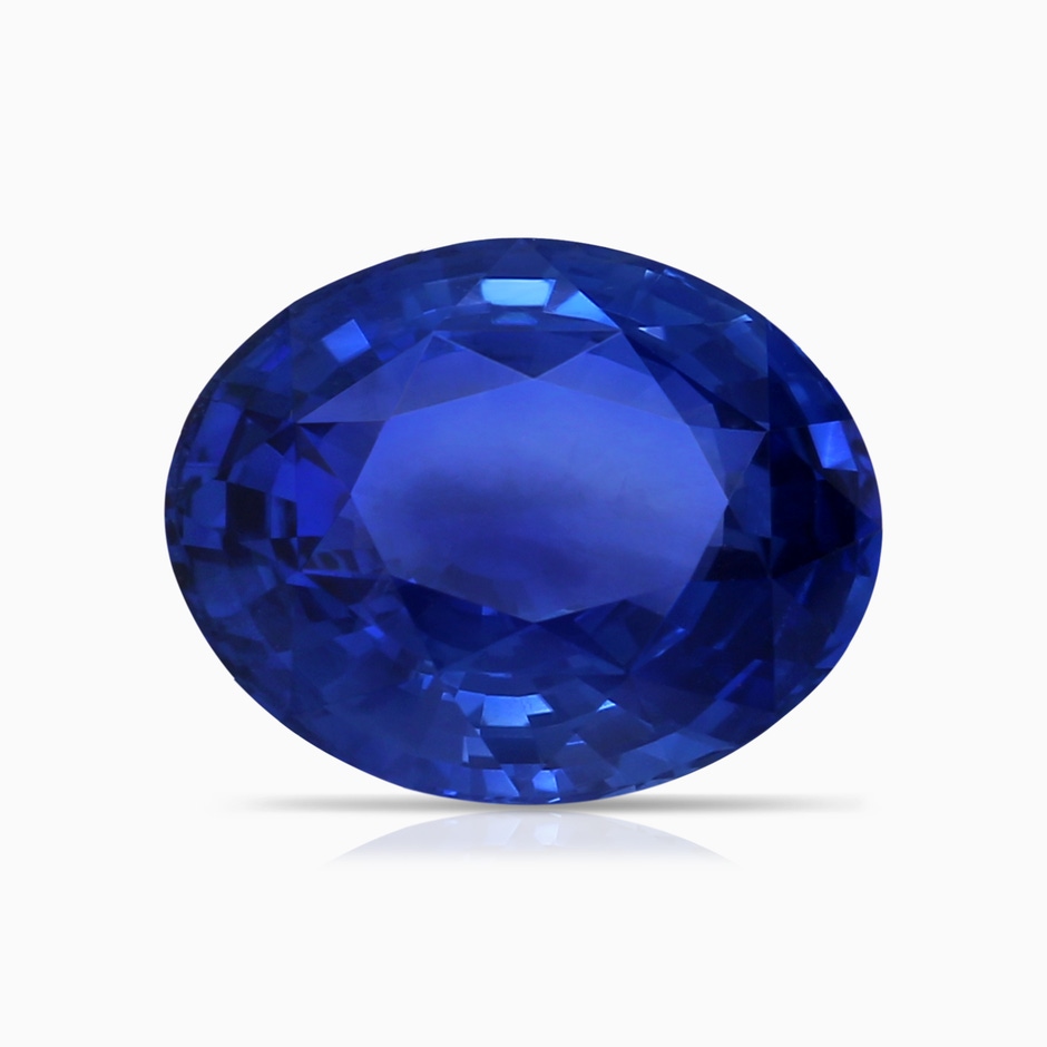 9.86x7.86x4.71mm AAA GIA Certified Oval Sapphire Ring with Floral Diamond Halo in P950 Platinum stone