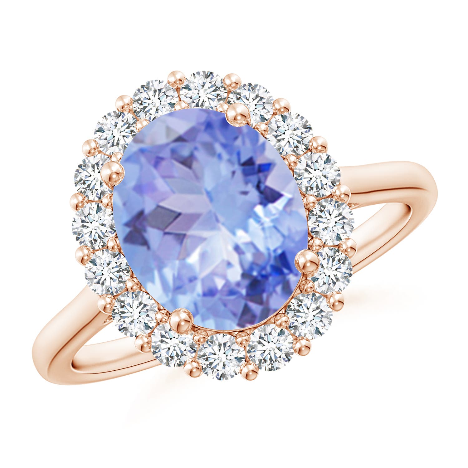 A - Tanzanite / 3.46 CT / 14 KT Rose Gold