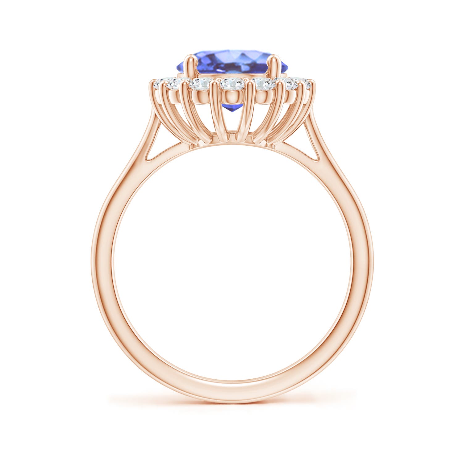 A - Tanzanite / 3.46 CT / 14 KT Rose Gold