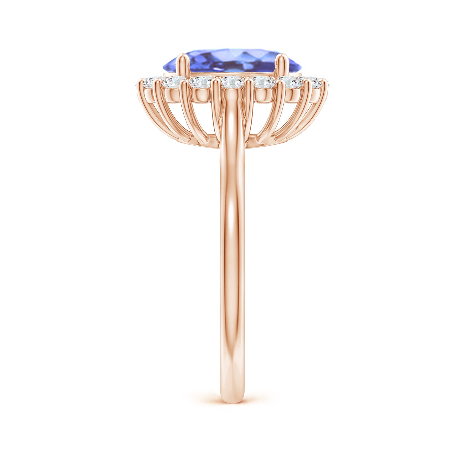 A - Tanzanite / 3.46 CT / 14 KT Rose Gold