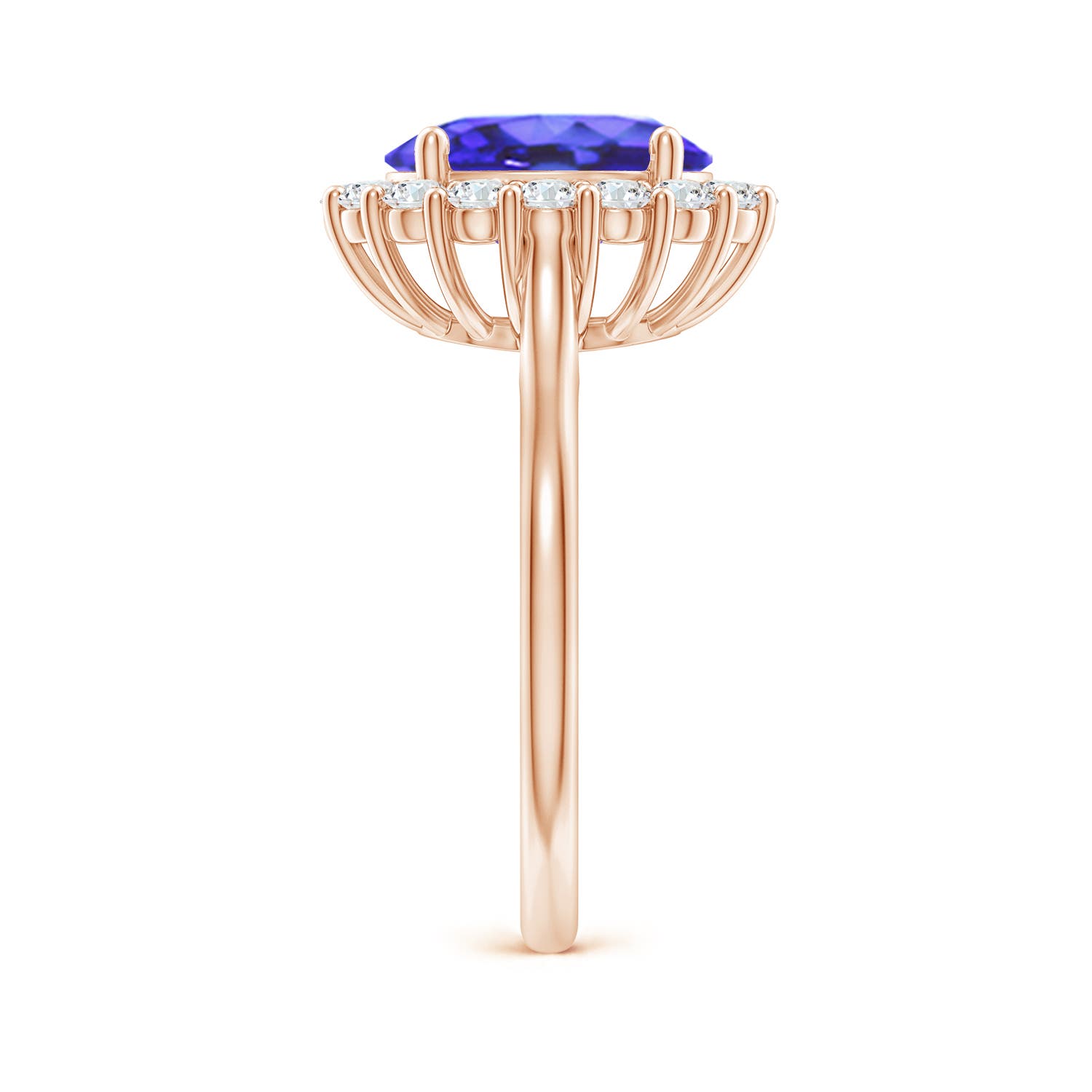 AA - Tanzanite / 3.46 CT / 14 KT Rose Gold