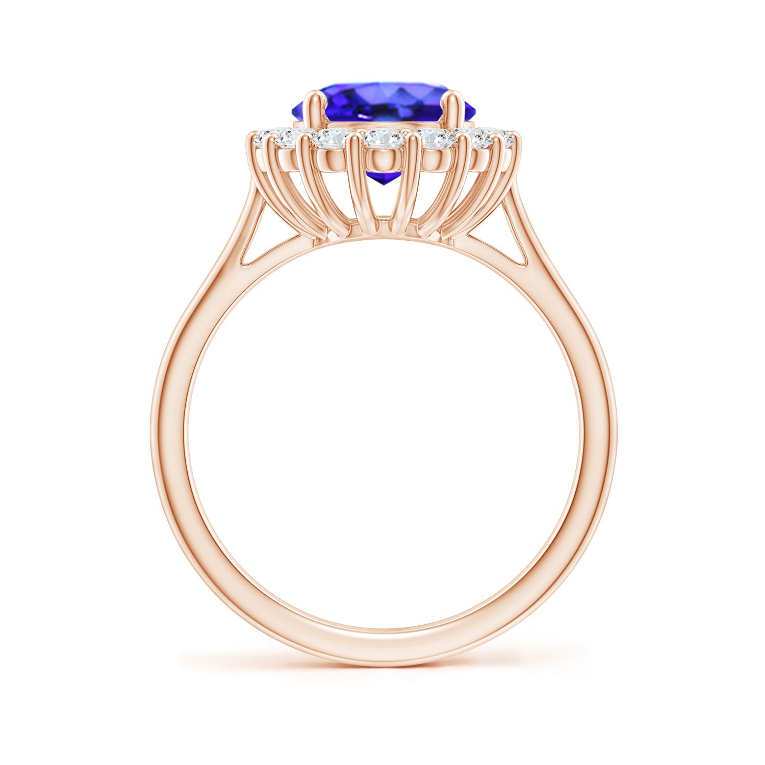 AAA - Tanzanite / 3.46 CT / 14 KT Rose Gold