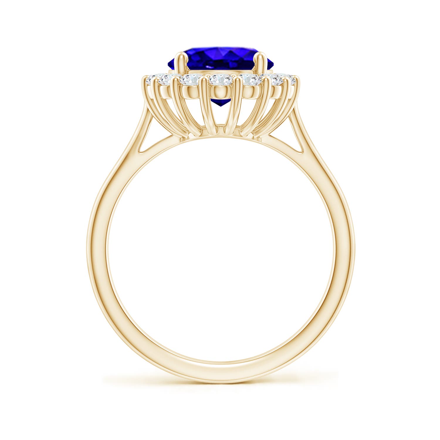 AAAA - Tanzanite / 3.46 CT / 14 KT Yellow Gold