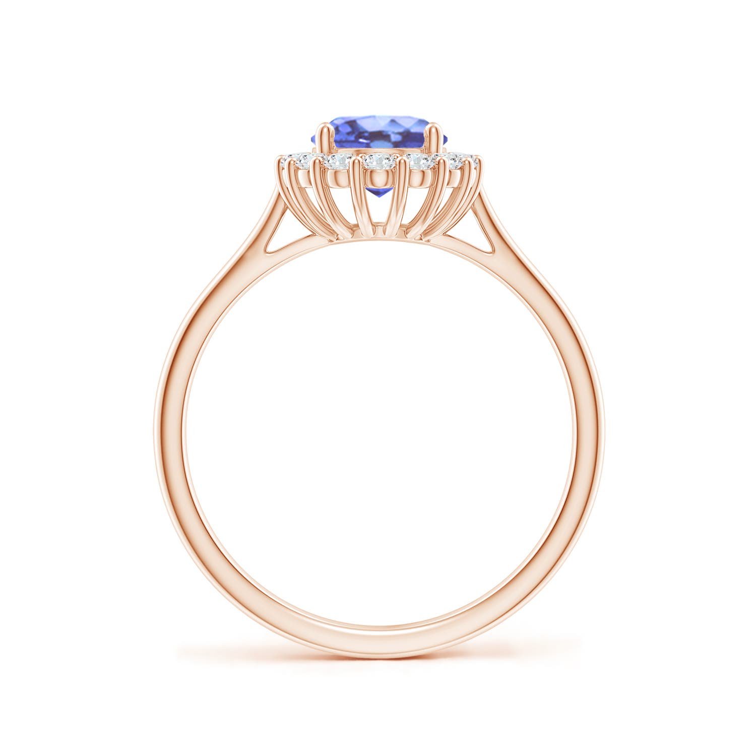 A - Tanzanite / 1.54 CT / 14 KT Rose Gold