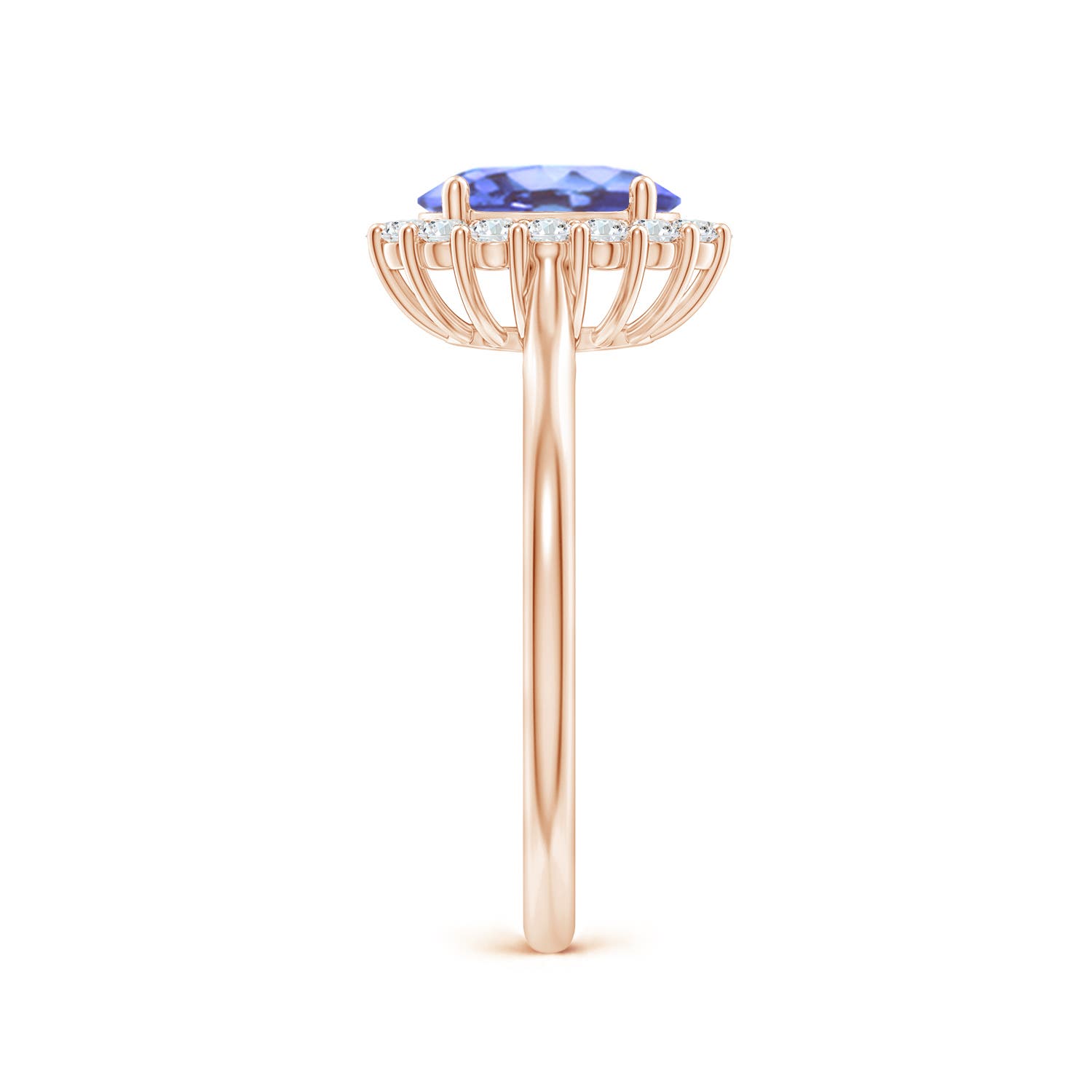 A - Tanzanite / 1.54 CT / 14 KT Rose Gold