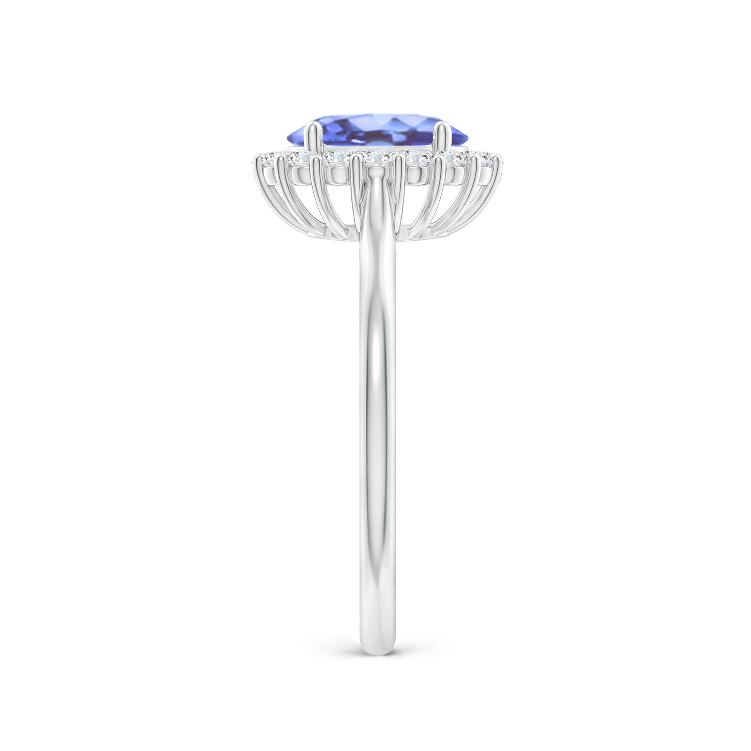 A - Tanzanite / 1.54 CT / 14 KT White Gold