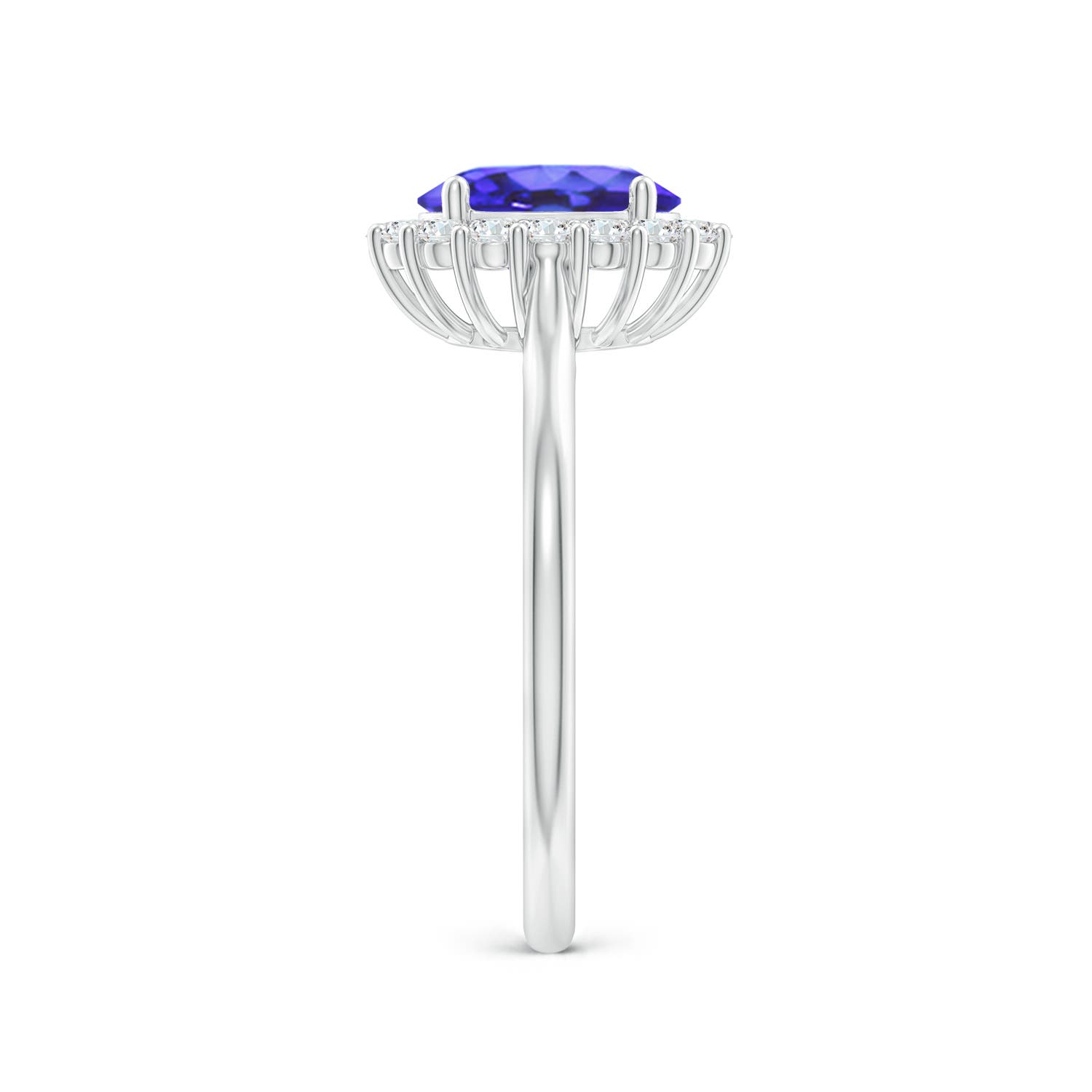 AA - Tanzanite / 1.54 CT / 14 KT White Gold