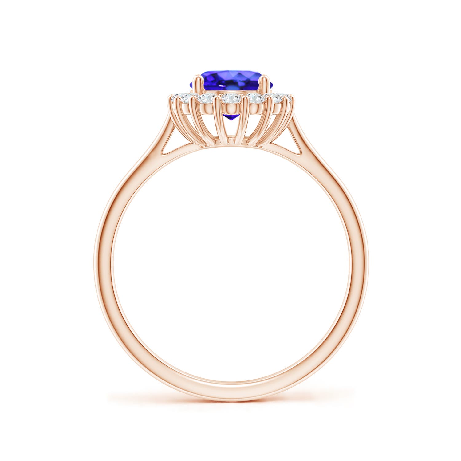 AAA - Tanzanite / 1.54 CT / 14 KT Rose Gold