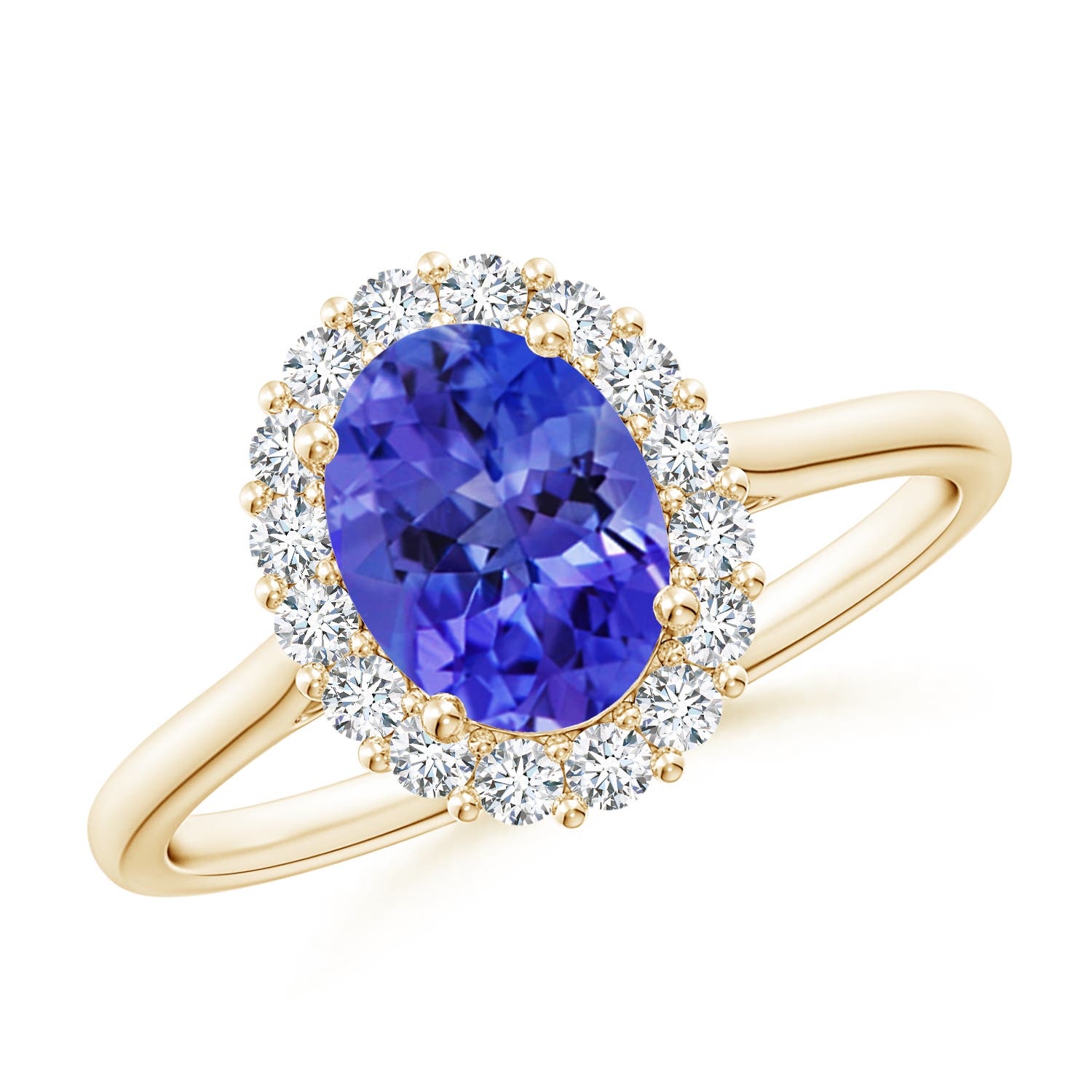 AAA - Tanzanite / 1.54 CT / 14 KT Yellow Gold