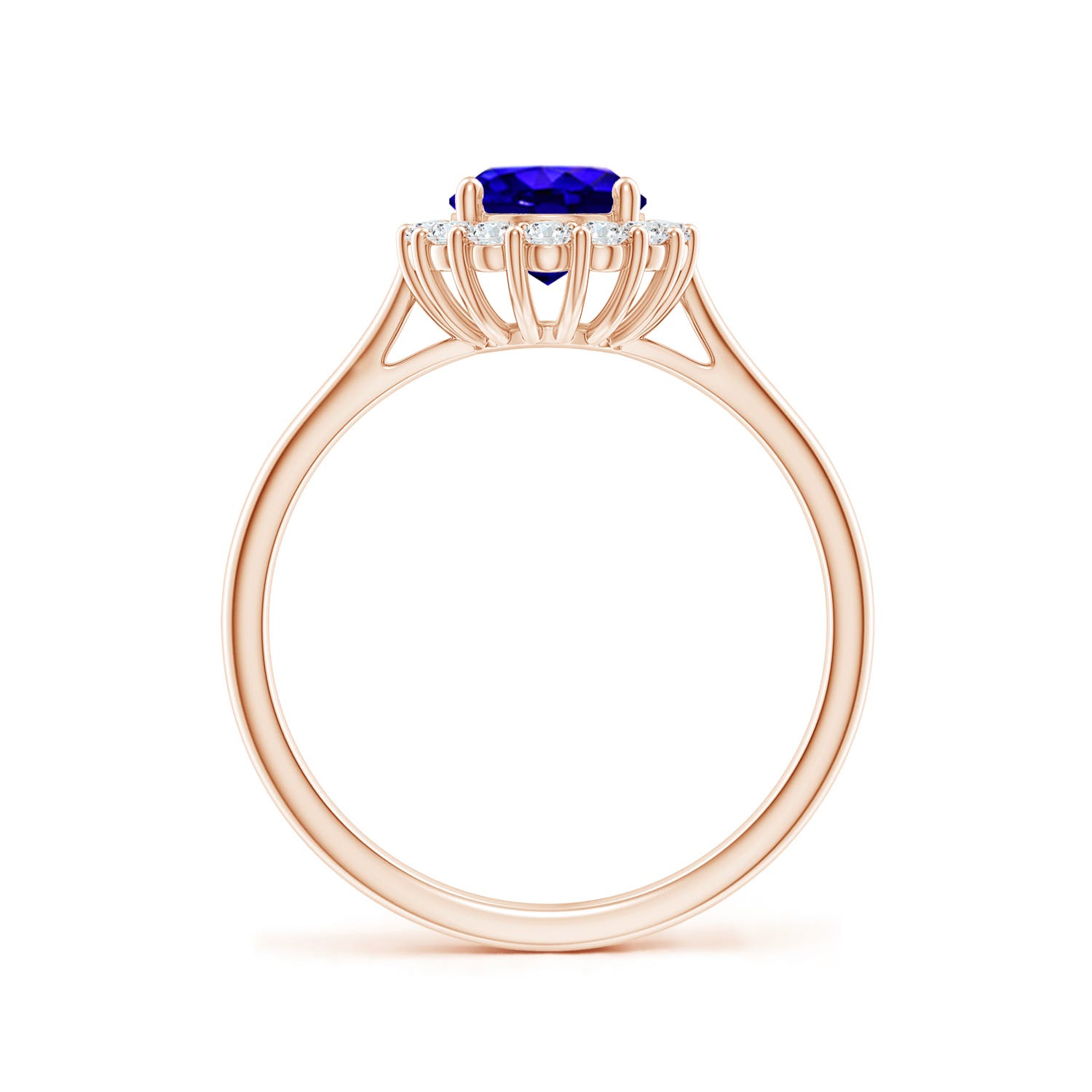 AAAA - Tanzanite / 1.54 CT / 14 KT Rose Gold