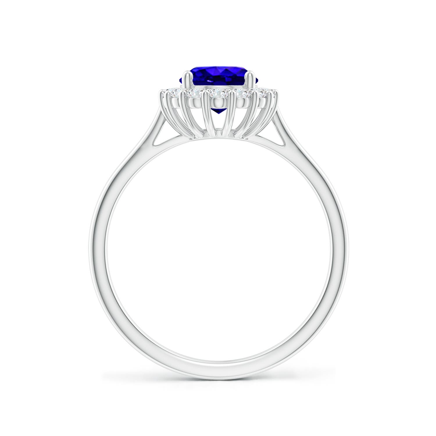 AAAA - Tanzanite / 1.54 CT / 14 KT White Gold