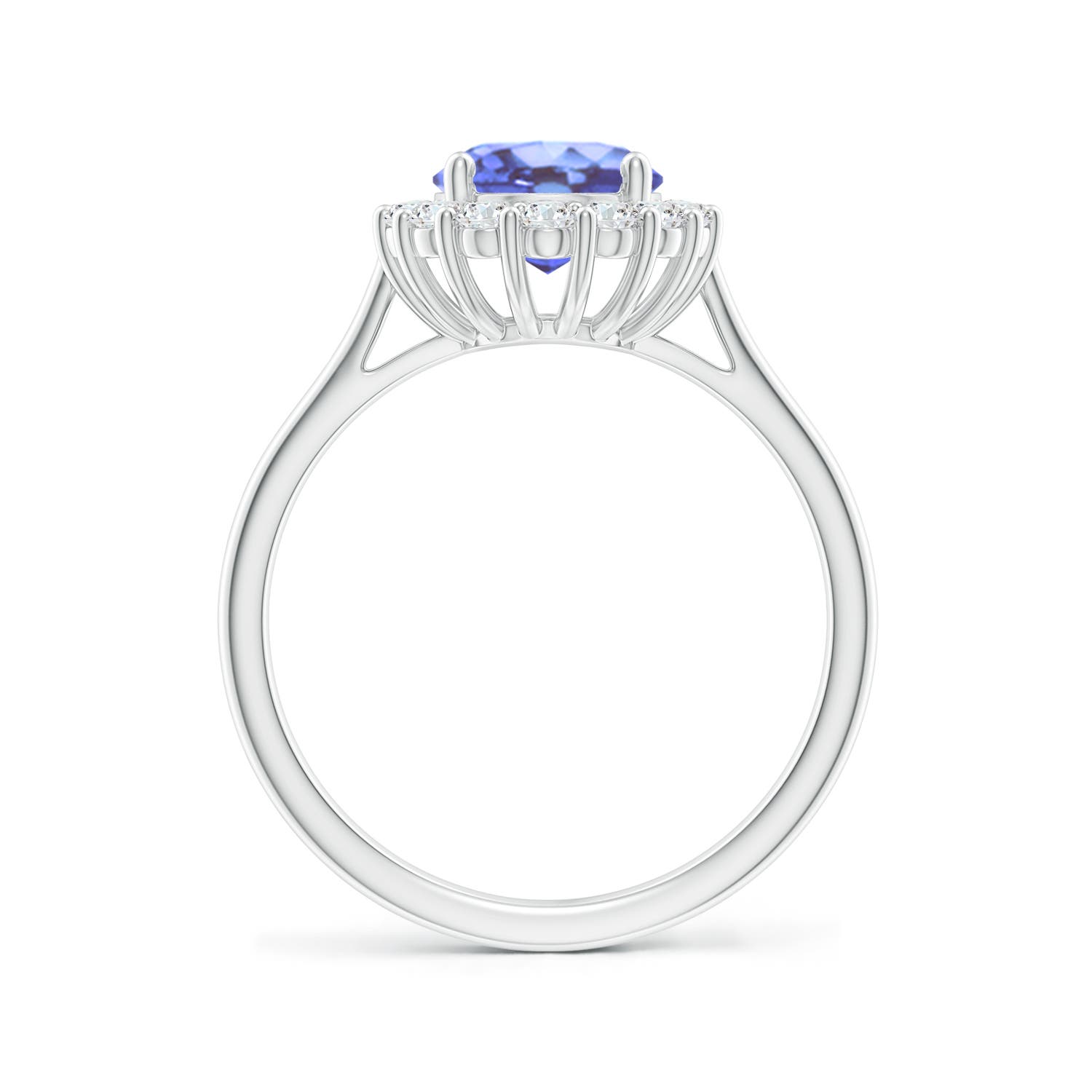 A - Tanzanite / 2.3 CT / 14 KT White Gold