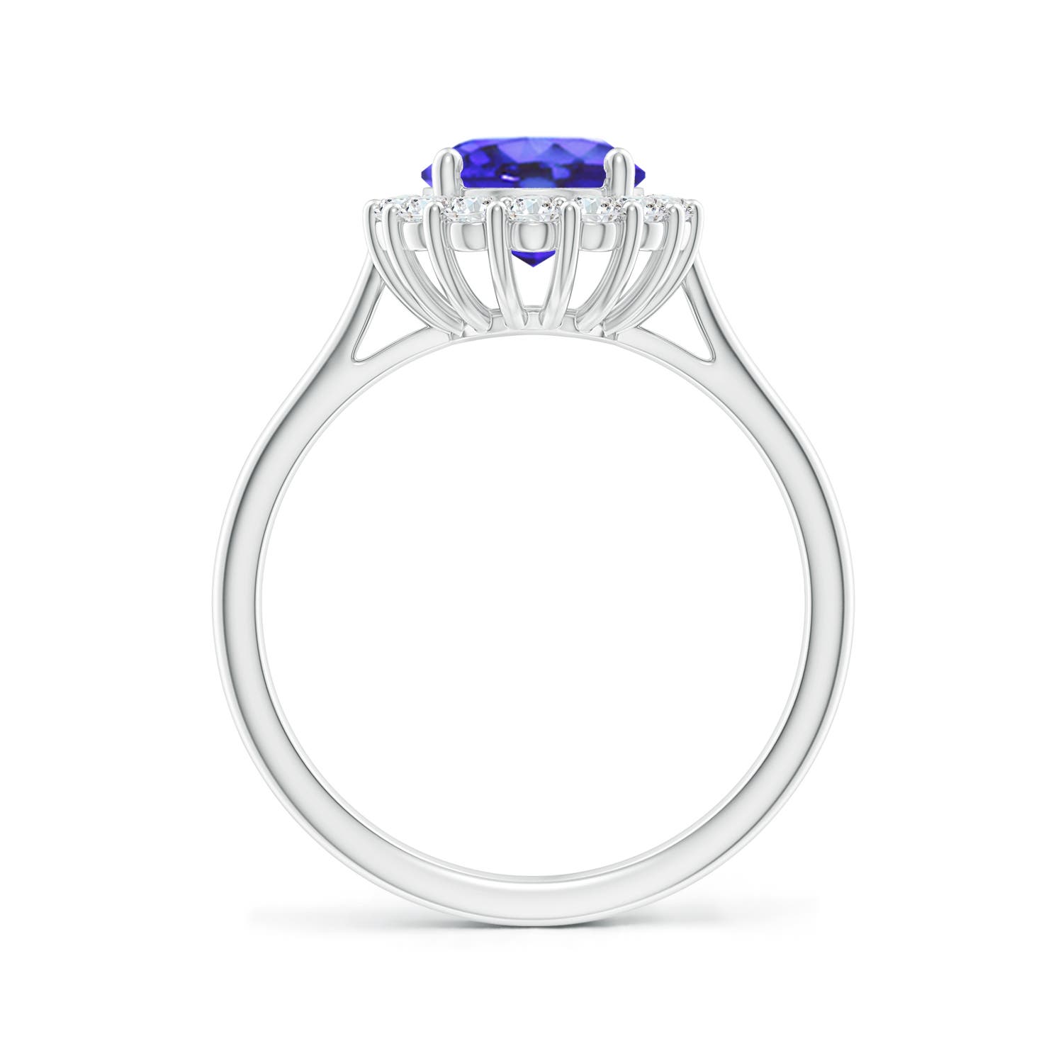 AA - Tanzanite / 2.3 CT / 14 KT White Gold