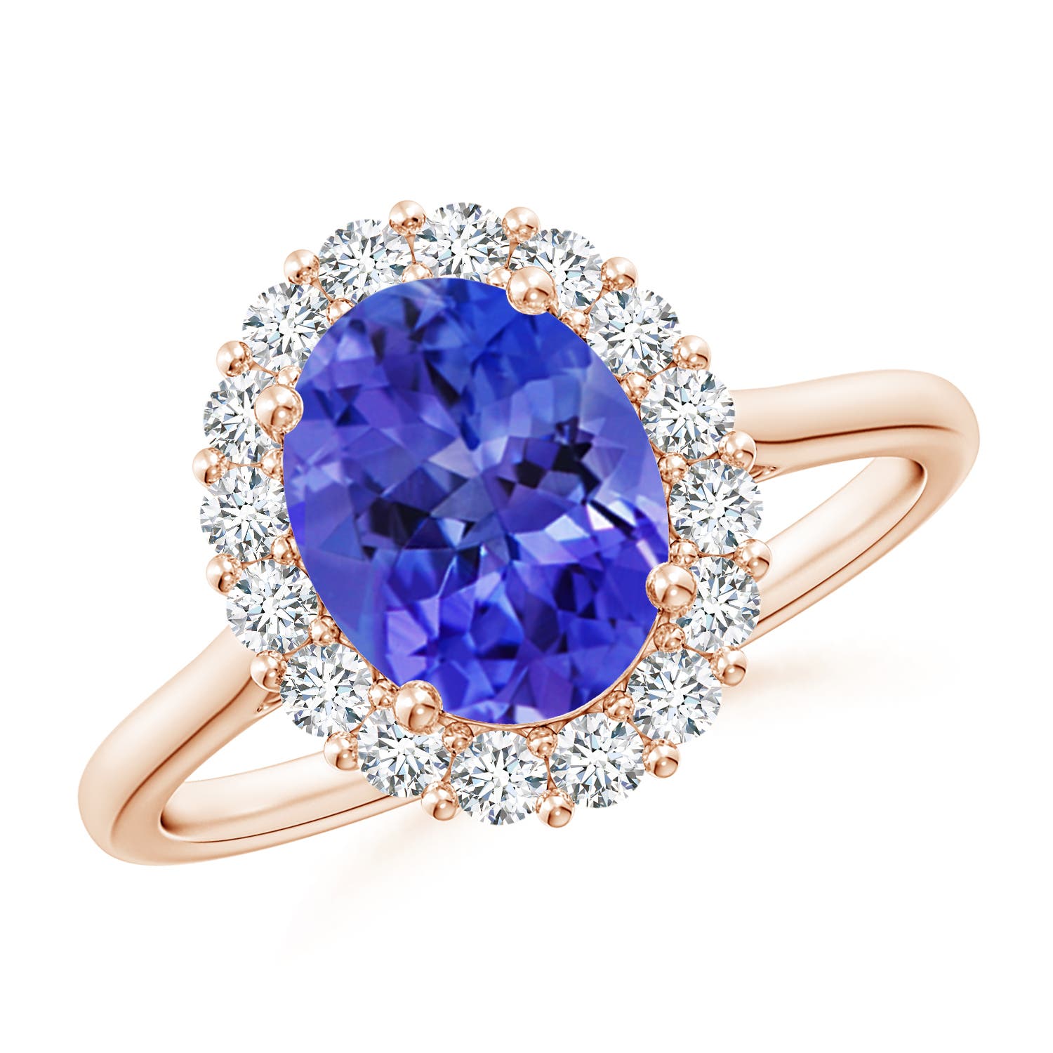 AAA - Tanzanite / 2.3 CT / 14 KT Rose Gold